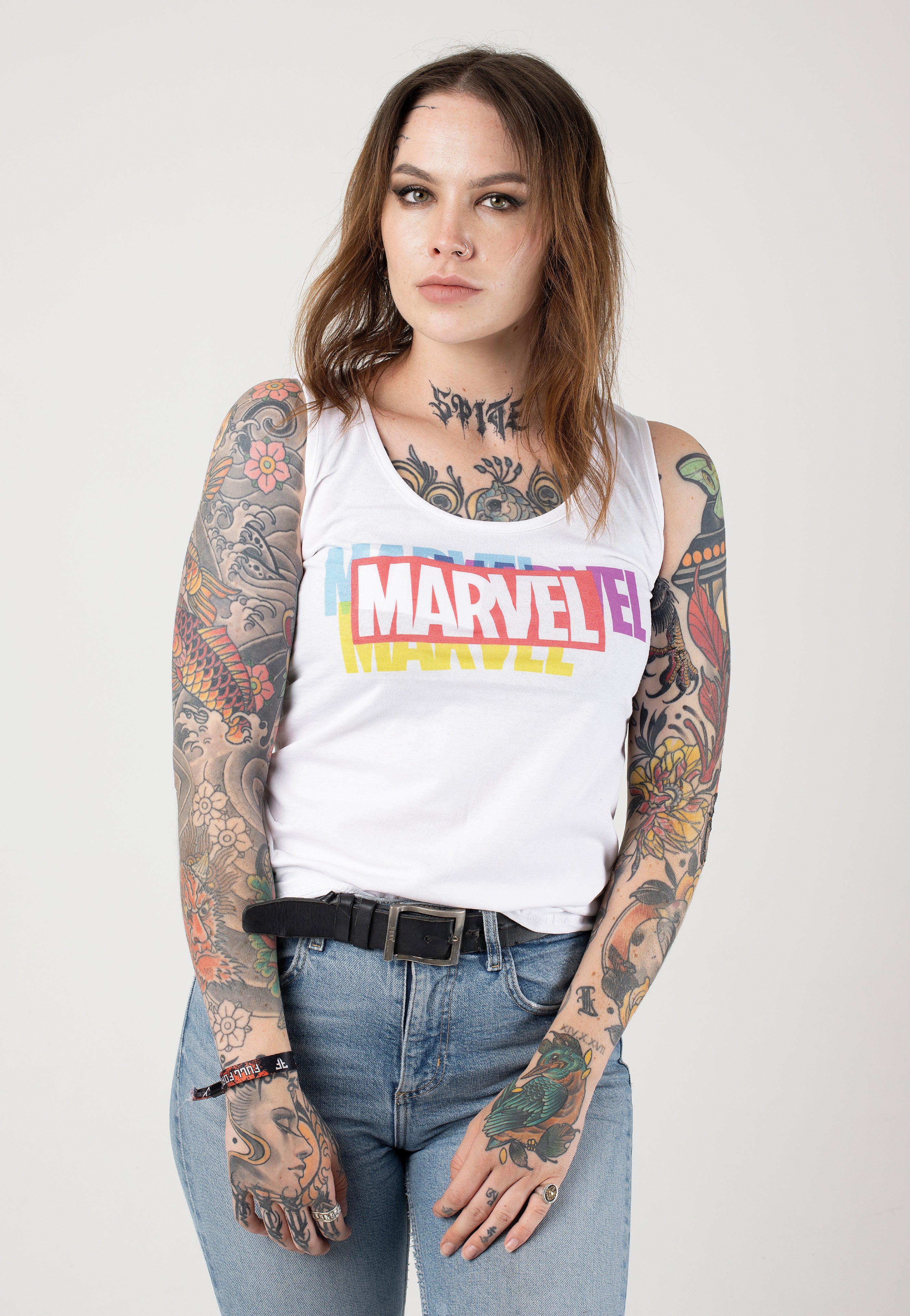 Marvel Comics - CMY White - Tank | Women-Image