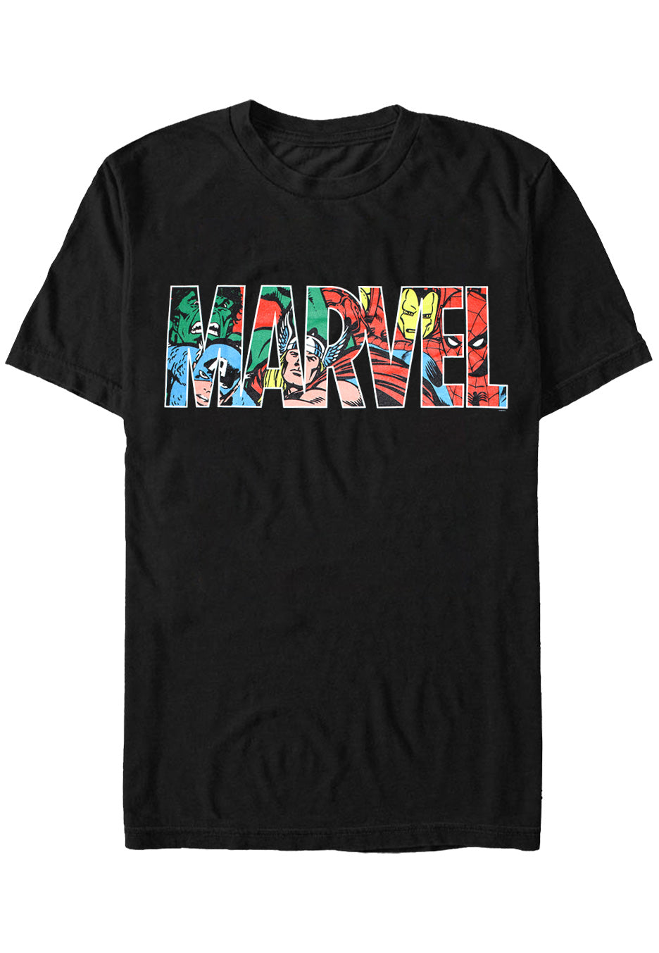 Marvel Comics - Logo Character Infill - T-Shirt | Neutral-Image