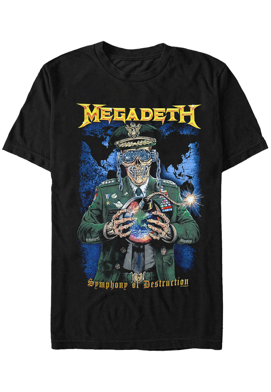 Megadeth - Vic W/Earth Bomb - T-Shirt | Neutral-Image