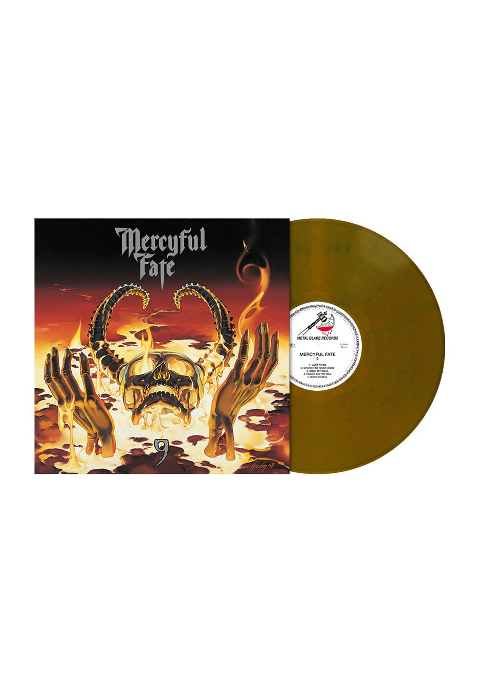 Mercyful Fate - 9 (Ri) Yellow Ochre Blue - Colored Vinyl | Neutral-Image