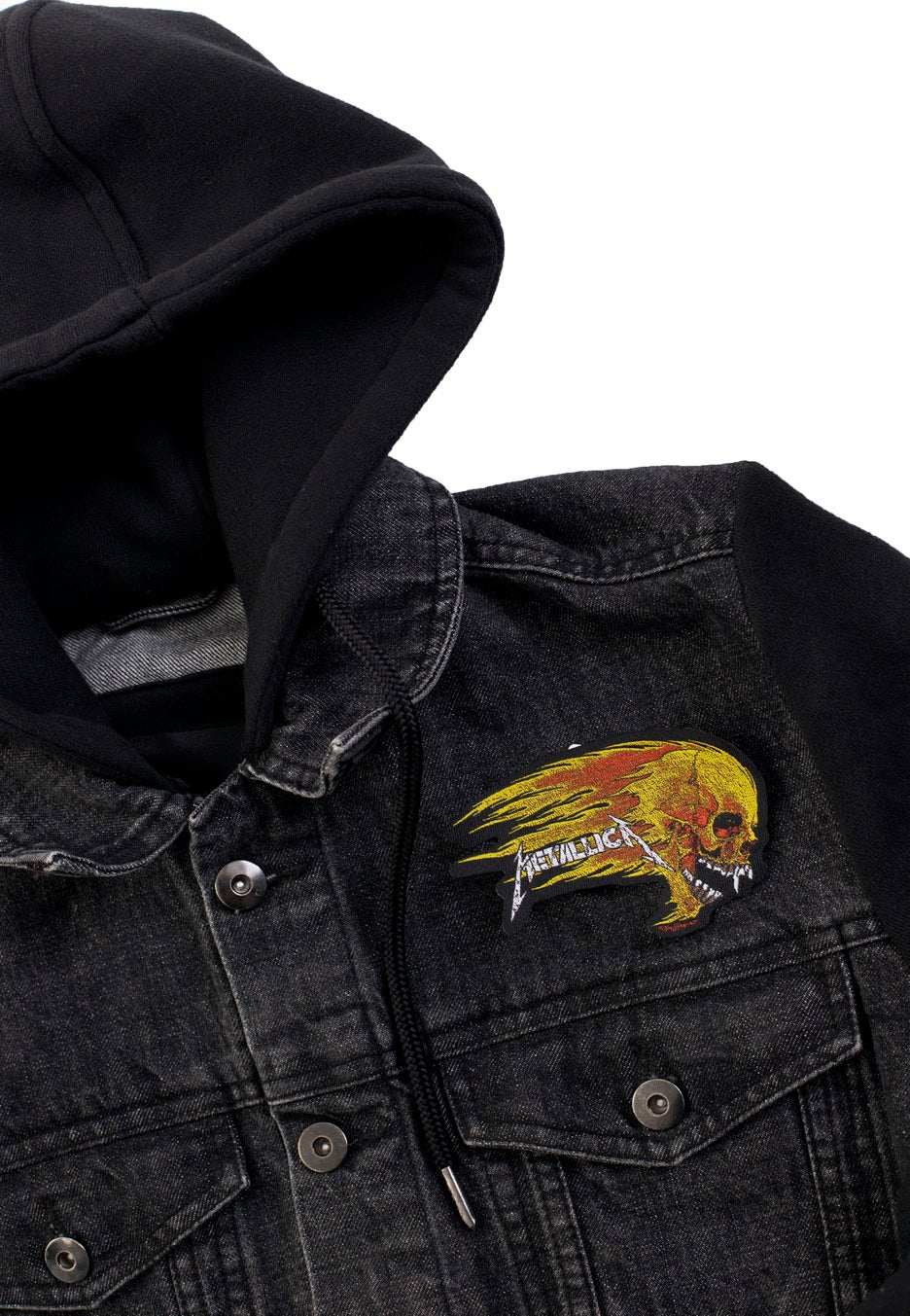 Metallica - Flaming Skull Cut Out - Patch | Neutral-Image