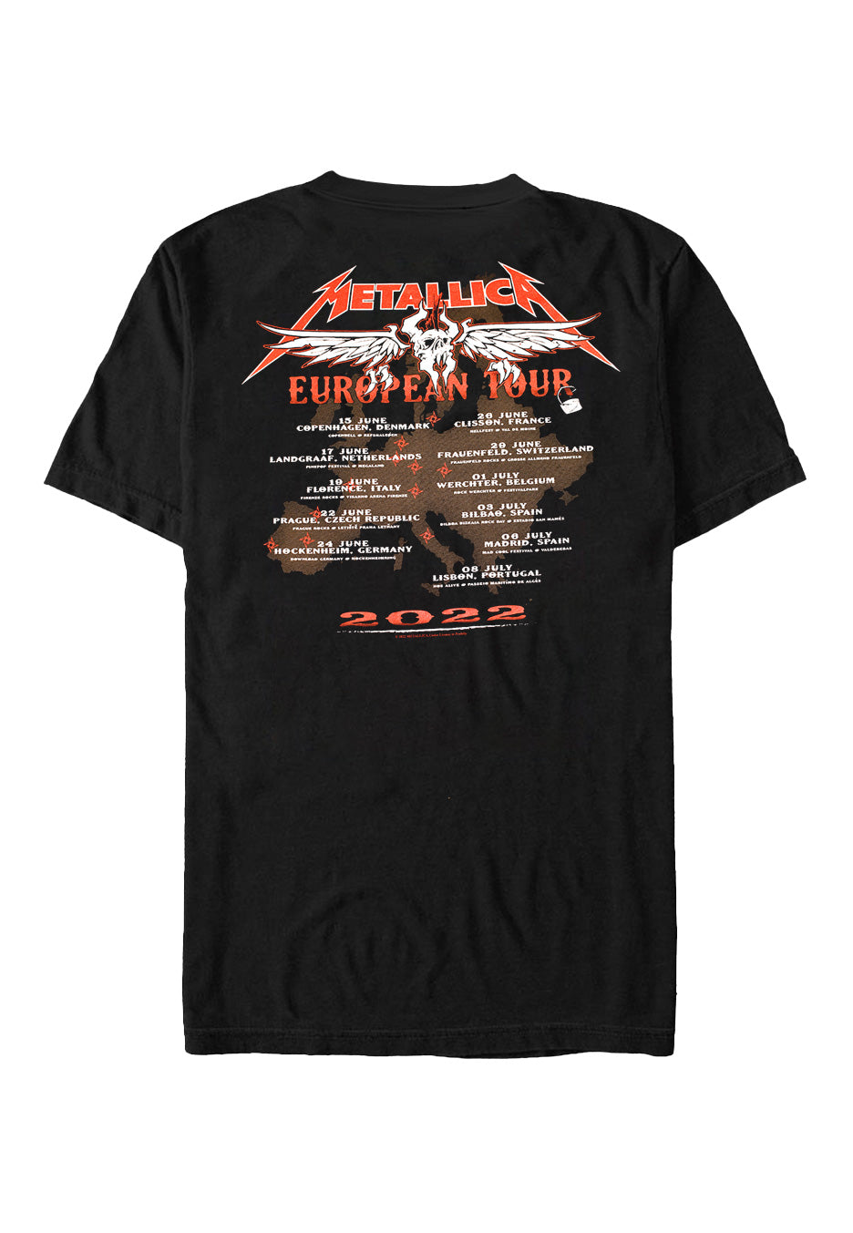 Metallica - Squindo Euro - T-Shirt | Neutral-Image