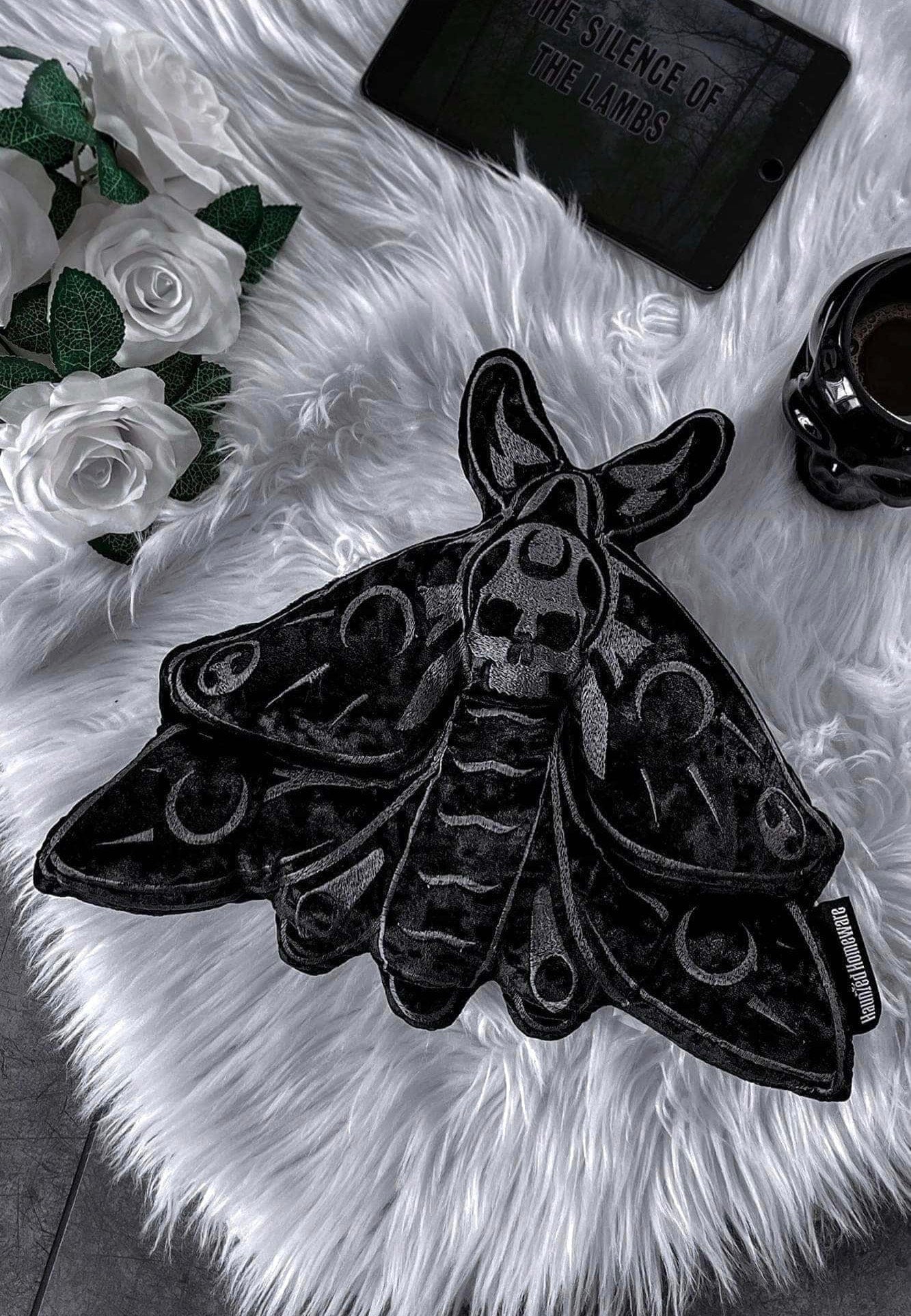 Killstar - Midnight Moth Shaped - Pillow | Neutral-Image