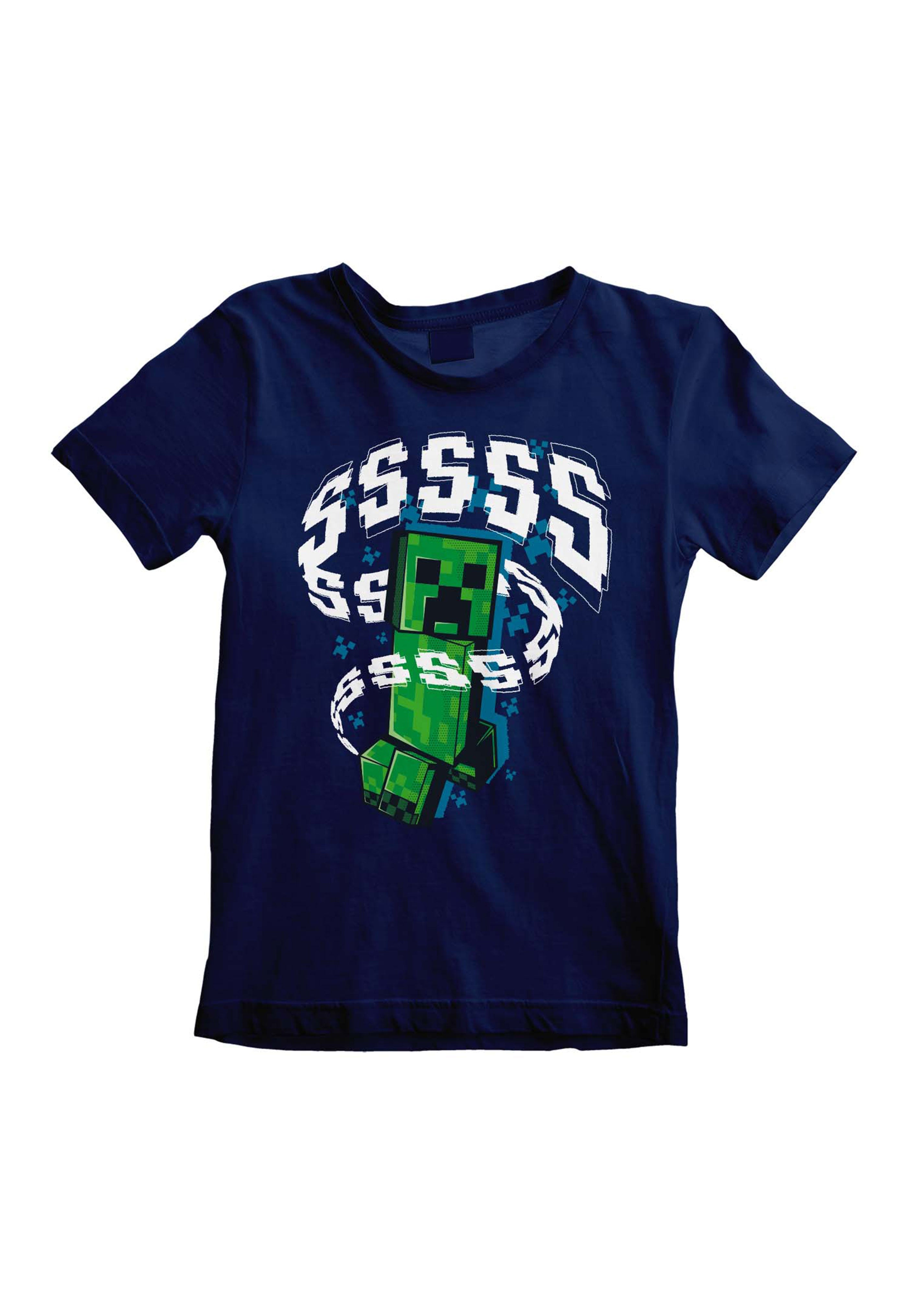 Minecraft - Creepers Kids Navy - T-Shirt | Men-Image