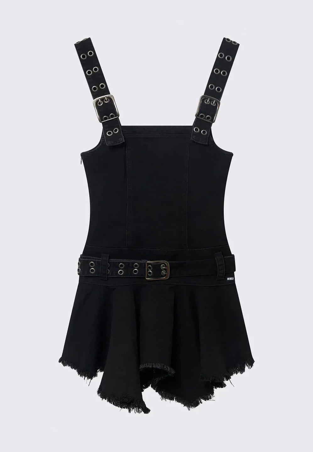 Minga London - Claire Black Denim - Dress | Women-Image