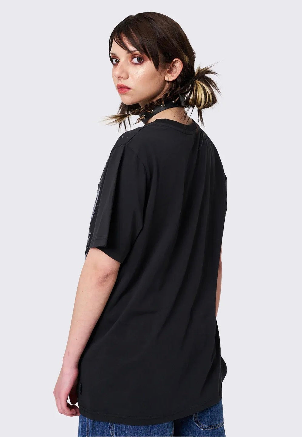 Minga London - Shadowed Bones Black Graphic - T-Shirt | Women-Image