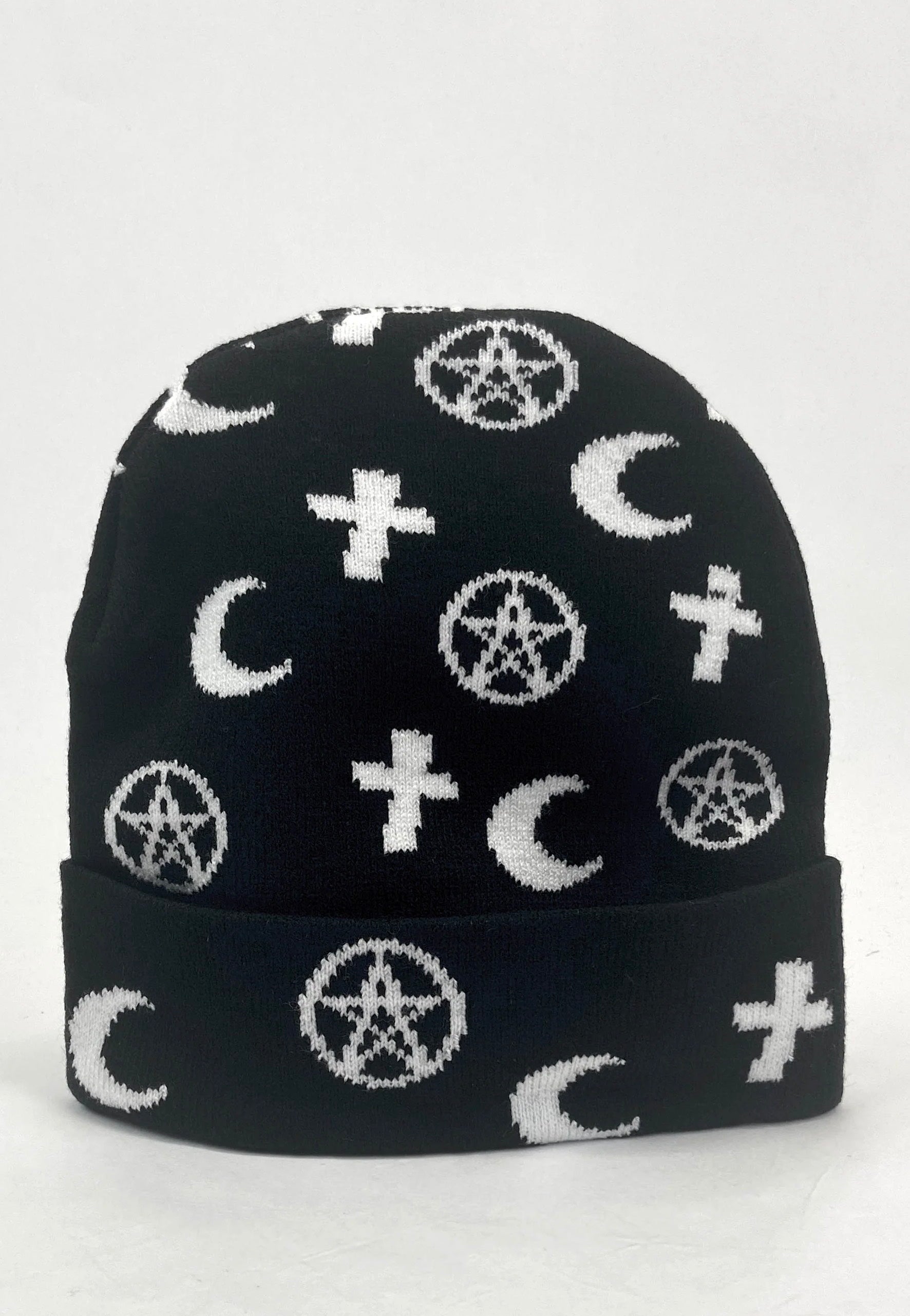 Pamela Mann - Stars & Moon Repeat Black - Beanie | Neutral-Image