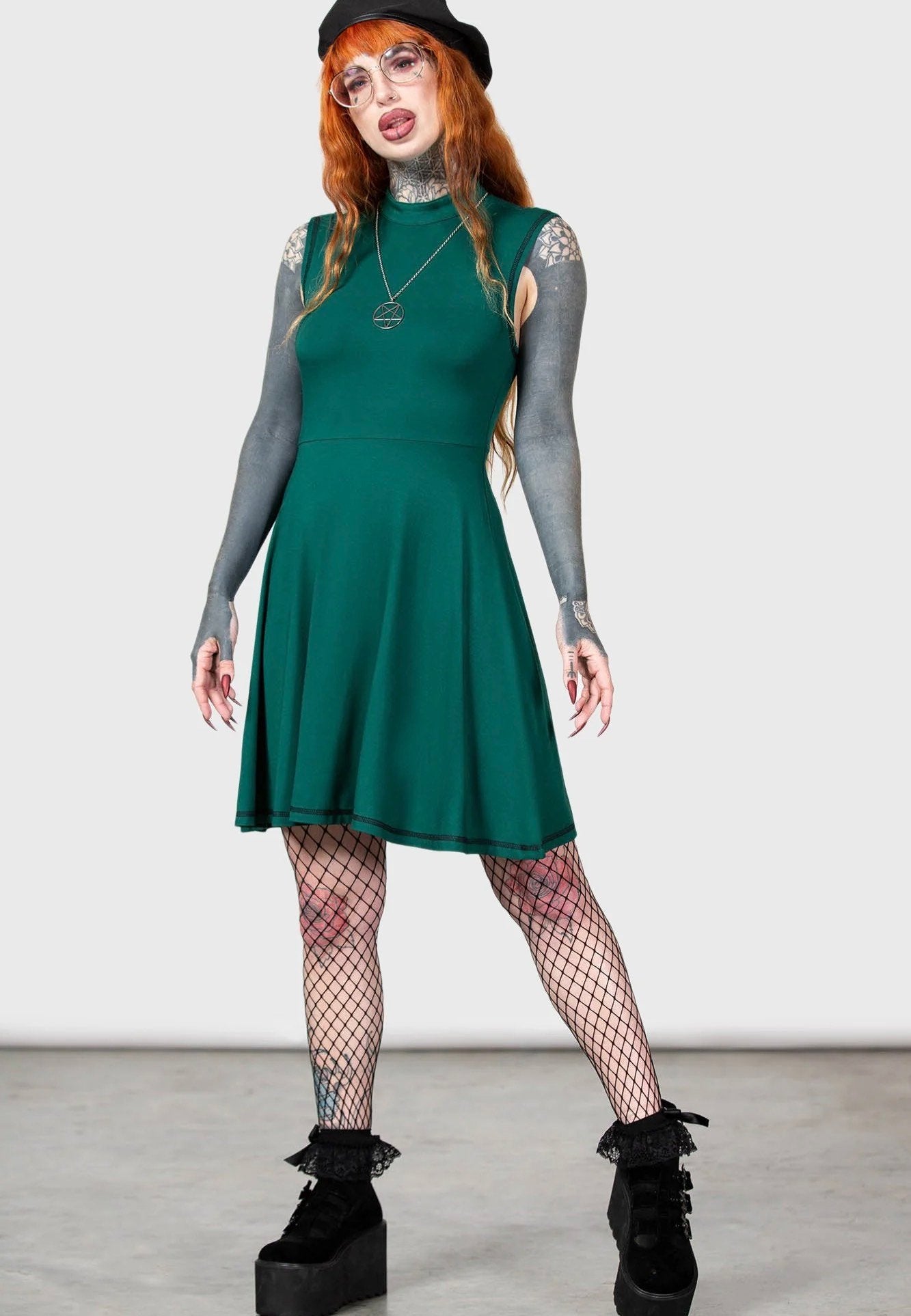 Killstar - Mossbone Teal - Dress | Women-Image