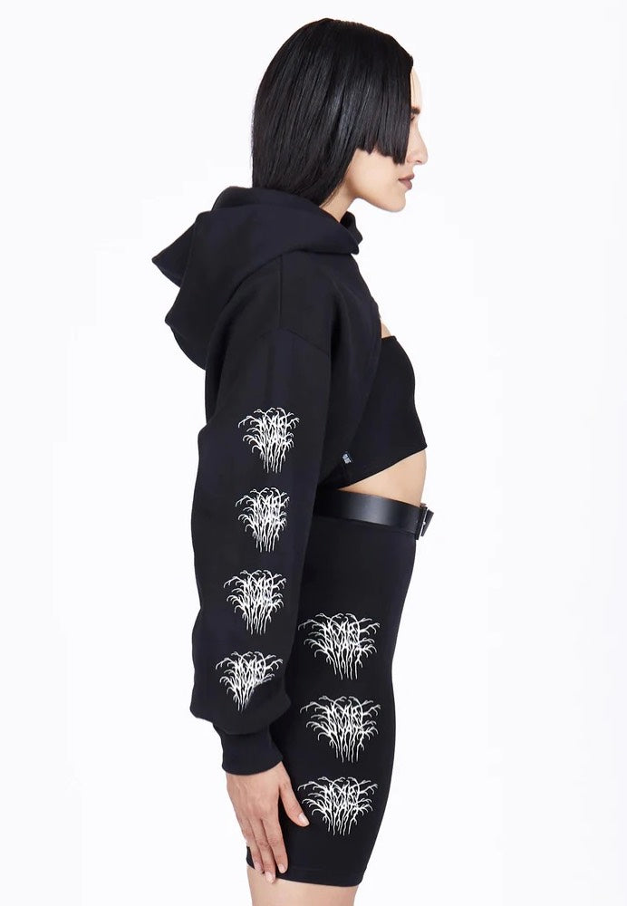 Mary Wyatt - Relict Super Cropped Black - Hoodie | Women-Image