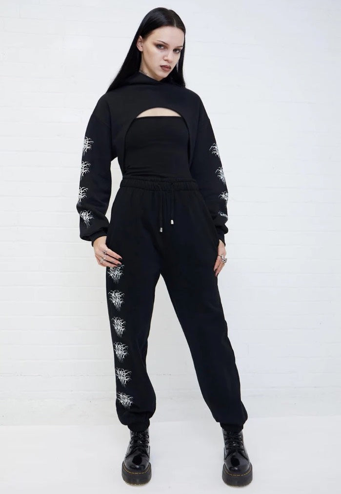 Mary Wyatt - Relict Super Cropped Black - Hoodie | Women-Image