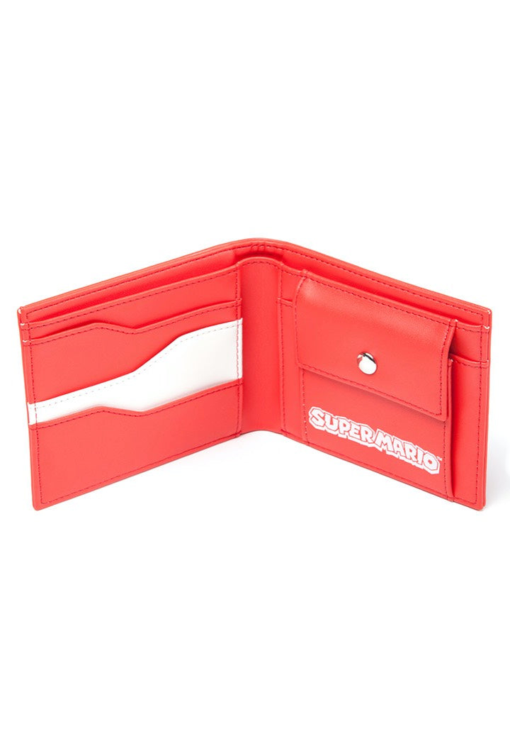 Super Mario - Red Bifold With Symbol Embroidery - Wallet | Neutral-Image