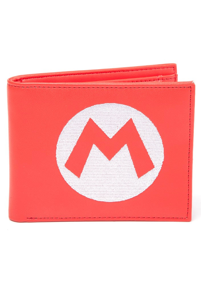 Super Mario - Red Bifold With Symbol Embroidery - Wallet | Neutral-Image