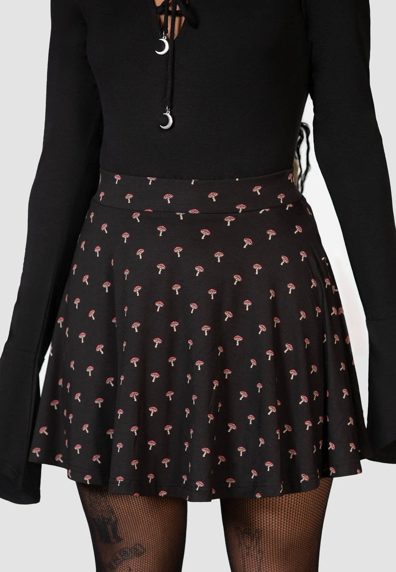 Killstar - Mycelia Skater Black - Skirt | Women-Image