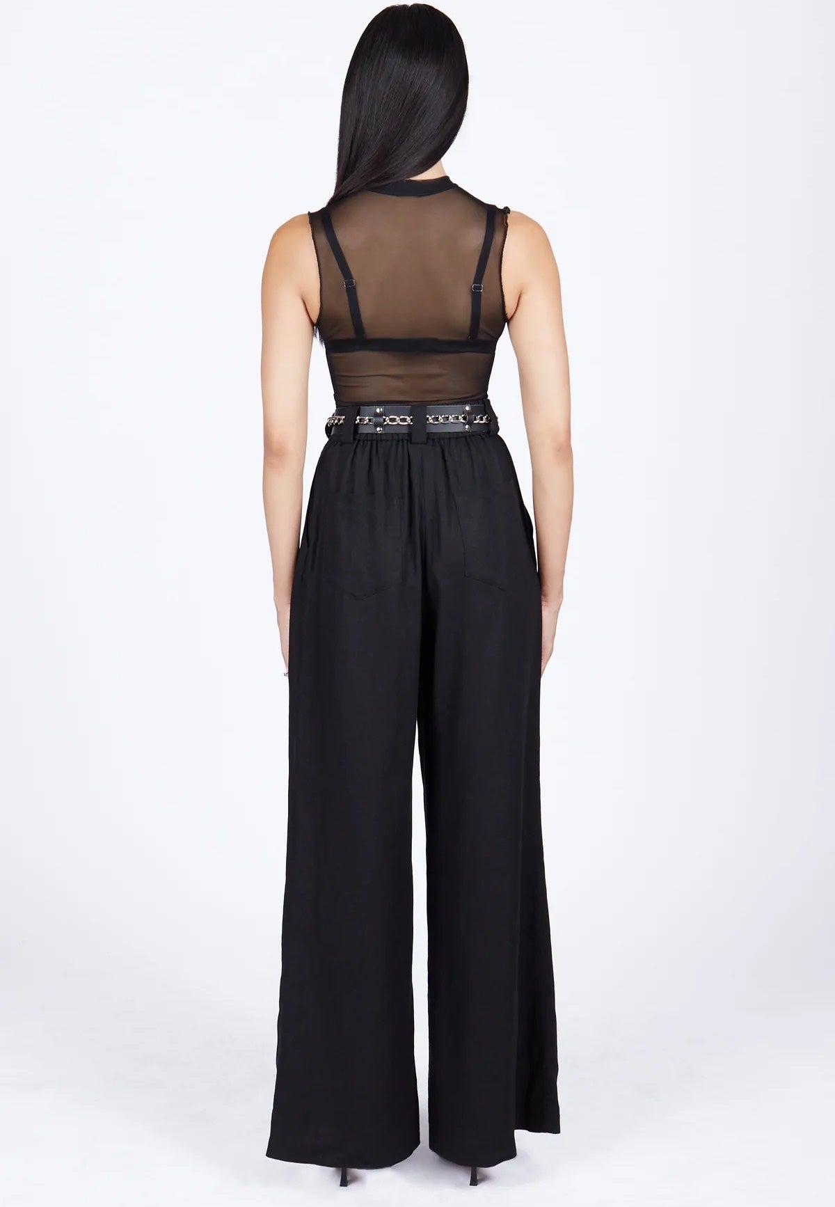 Mary Wyatt - Nancy Mesh Black - Top | Women-Image