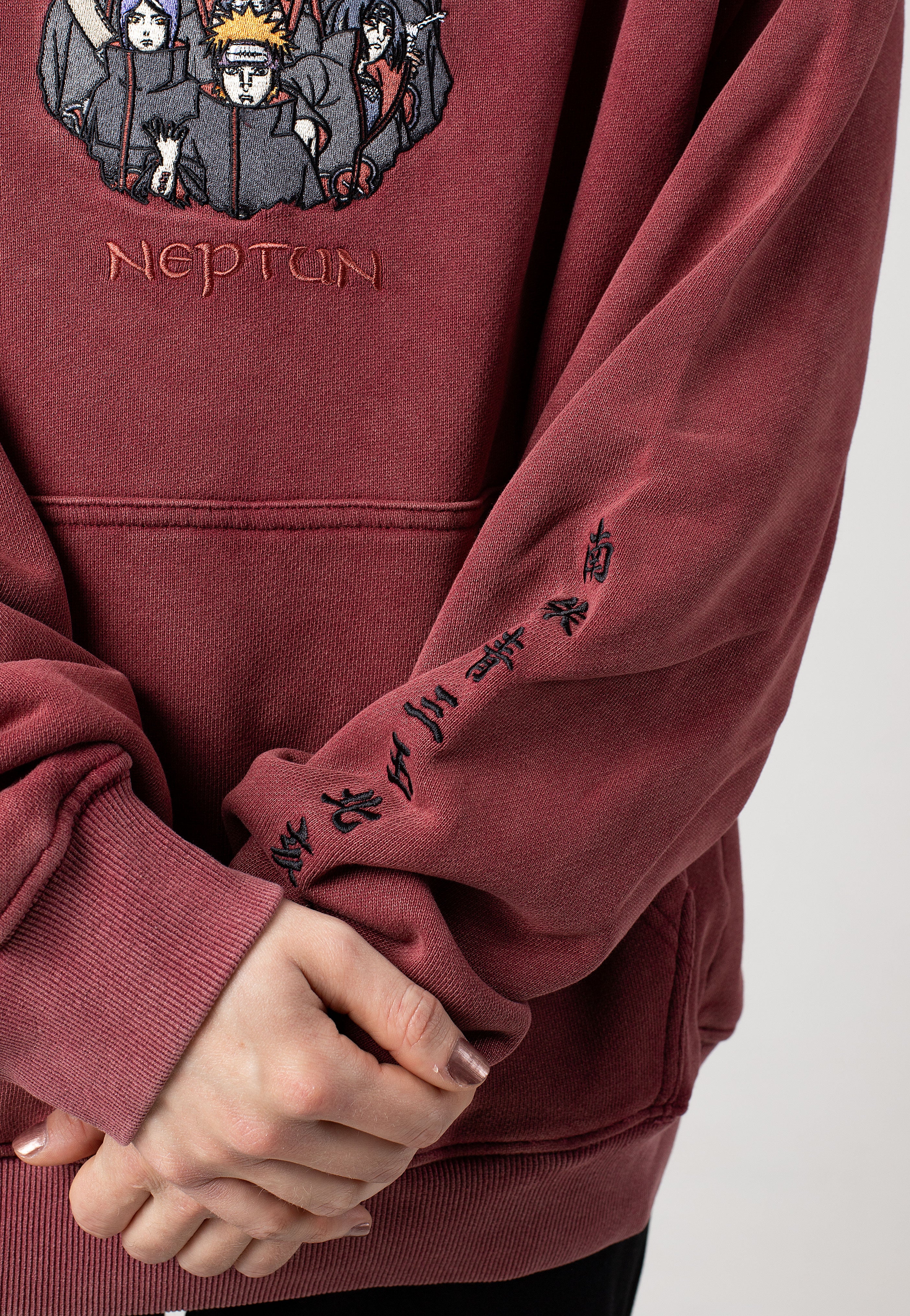 Neptun x Naruto - Akatsuki Red - Hoodie | Men-Image