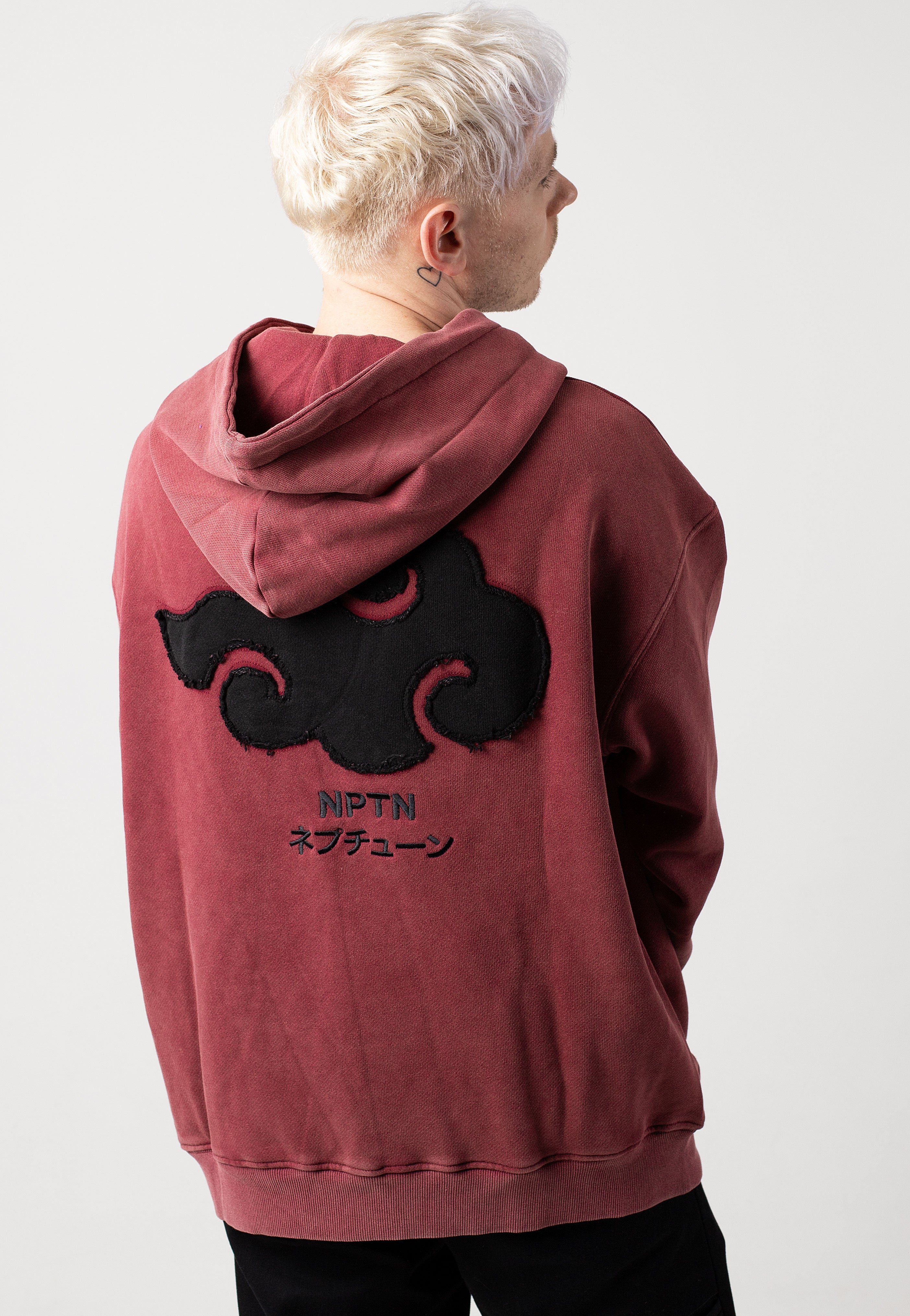 Neptun x Naruto - Akatsuki Red - Hoodie | Men-Image