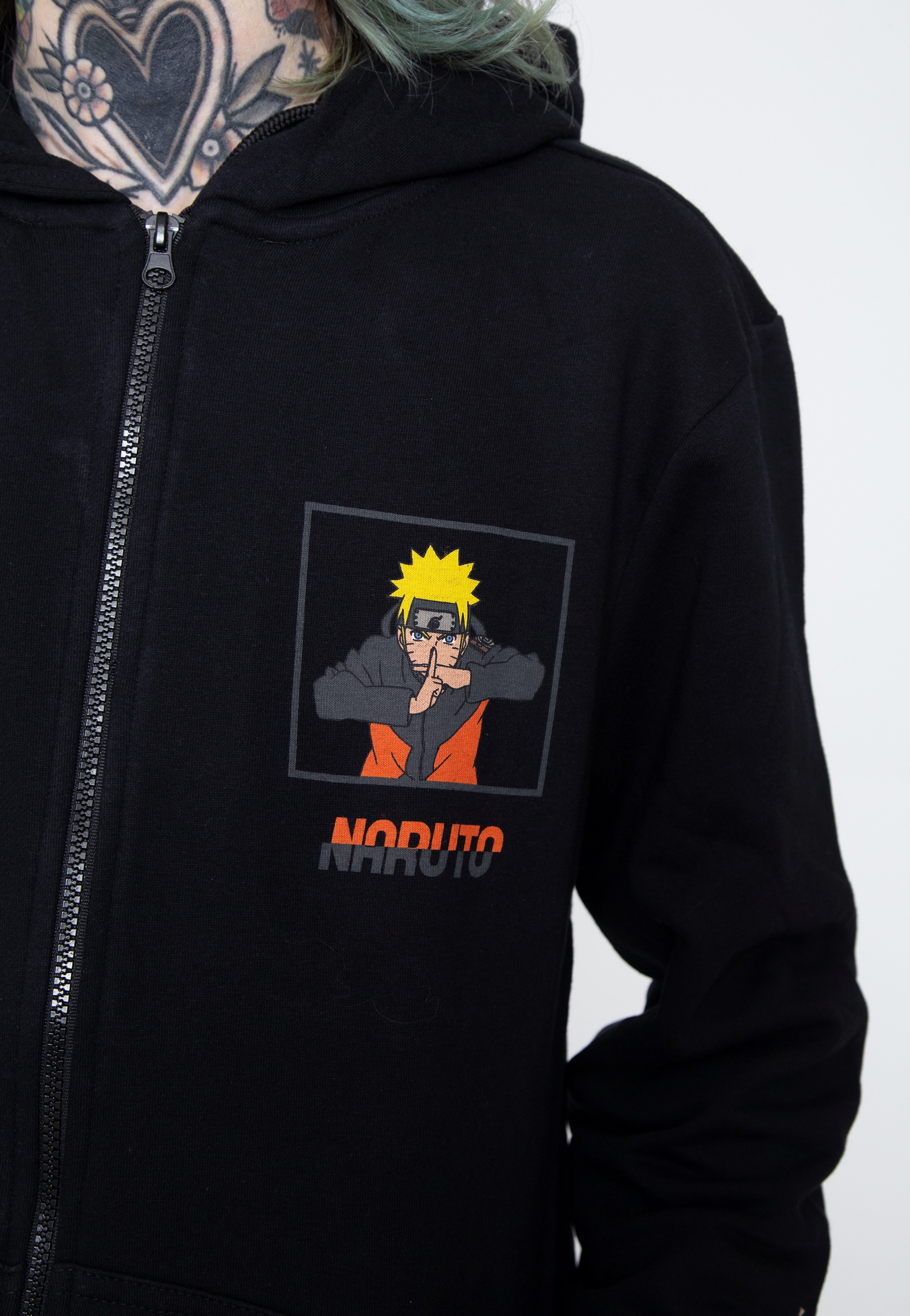 Naruto - Attack Backprint - Zipper | Men-Image