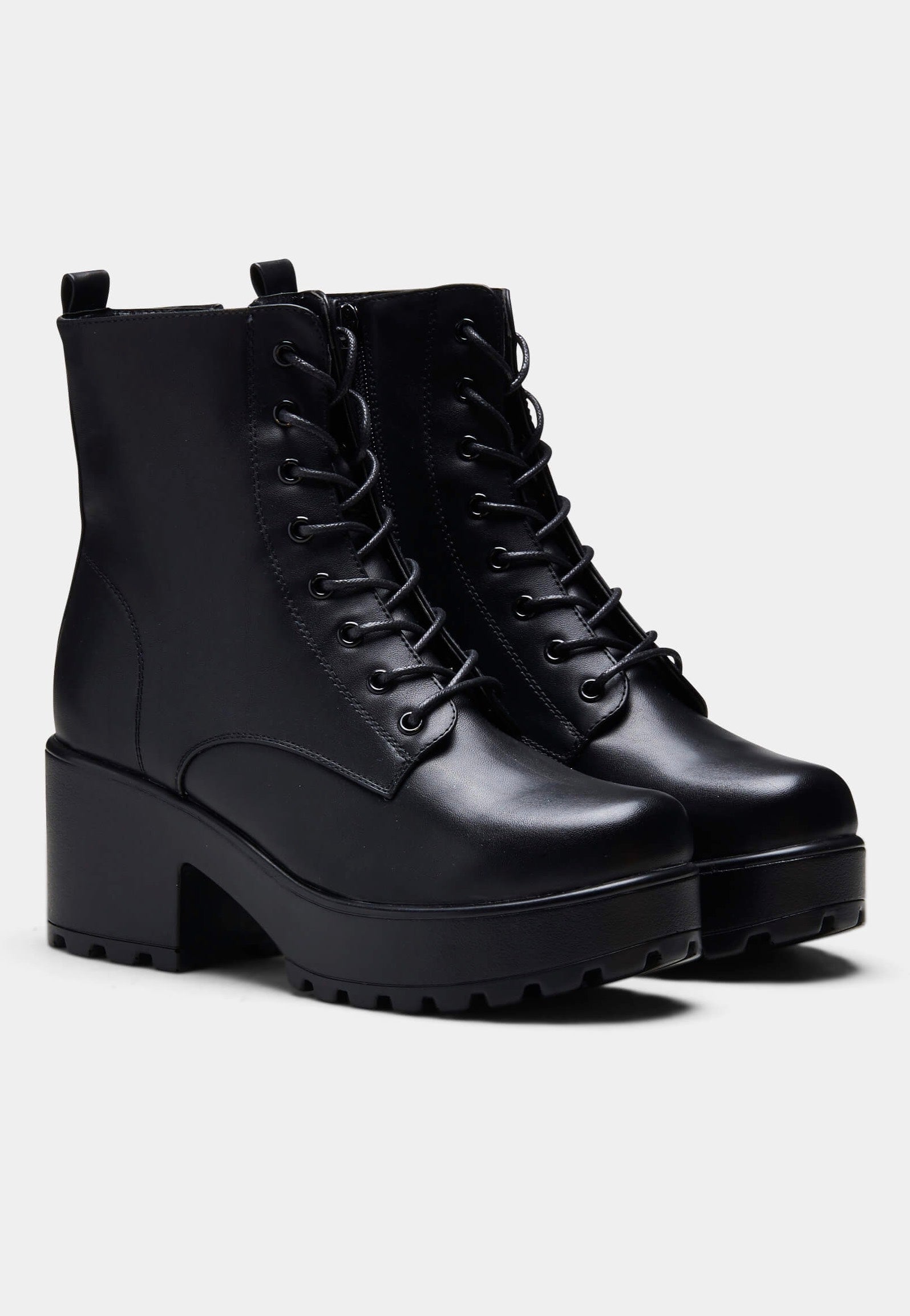 Koi Footwear - GIN Platform Military Black - Girl Shoes | Women-Image