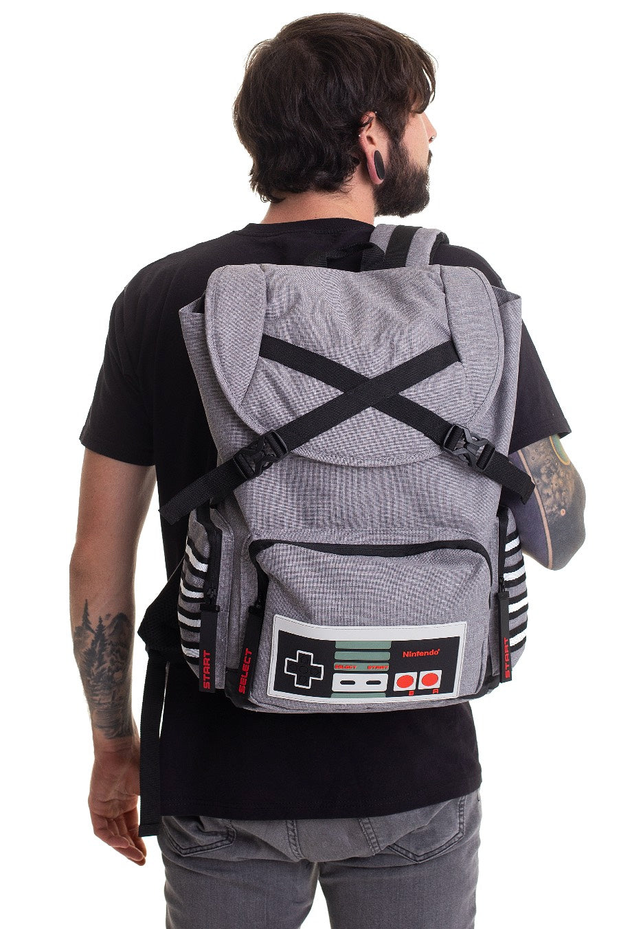 Nintendo - NES Controller - Backpack | Neutral-Image