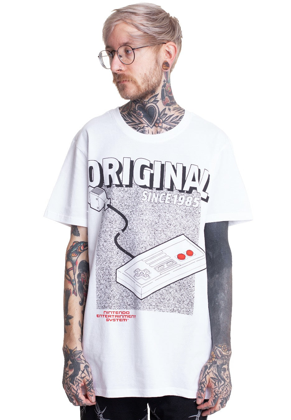 Nintendo - Orginal NES White - T-Shirt | Men-Image