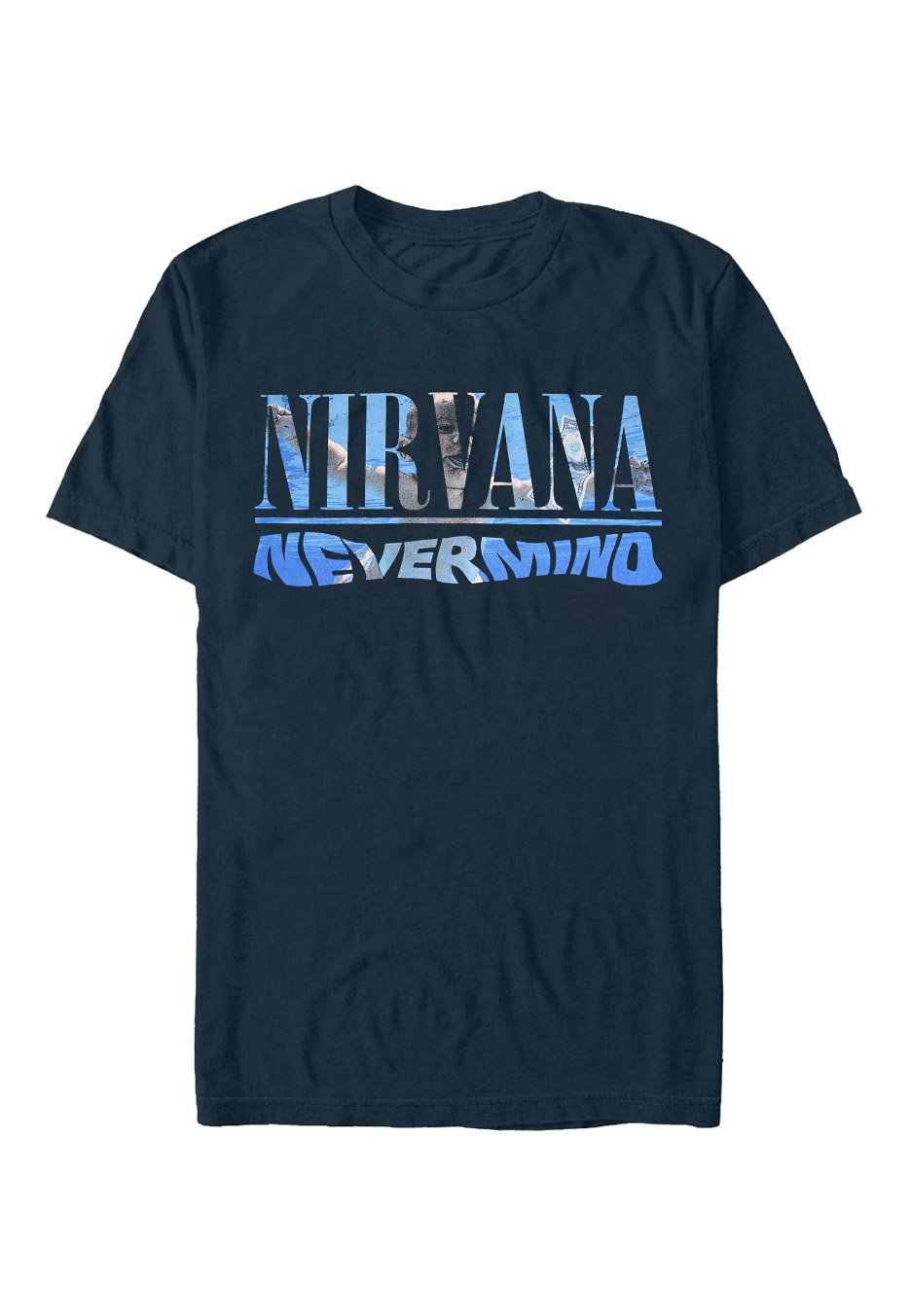 Nirvana - Nevermind Album Playlist Navy - T-Shirt | Neutral-Image