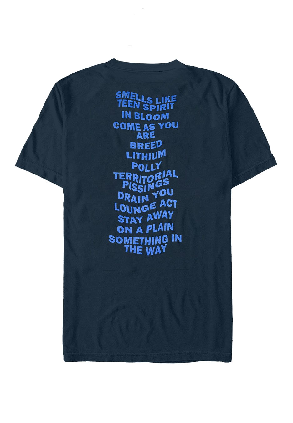 Nirvana - Nevermind Album Playlist Navy - T-Shirt | Neutral-Image