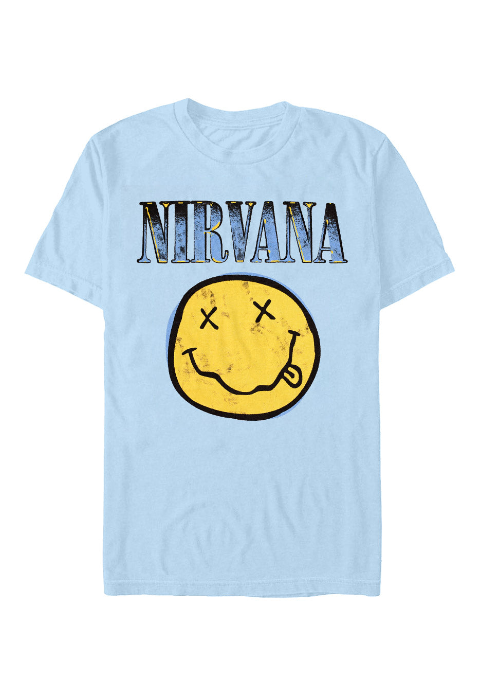 Nirvana - Xerox Happy Face Blue - T-Shirt | Neutral-Image