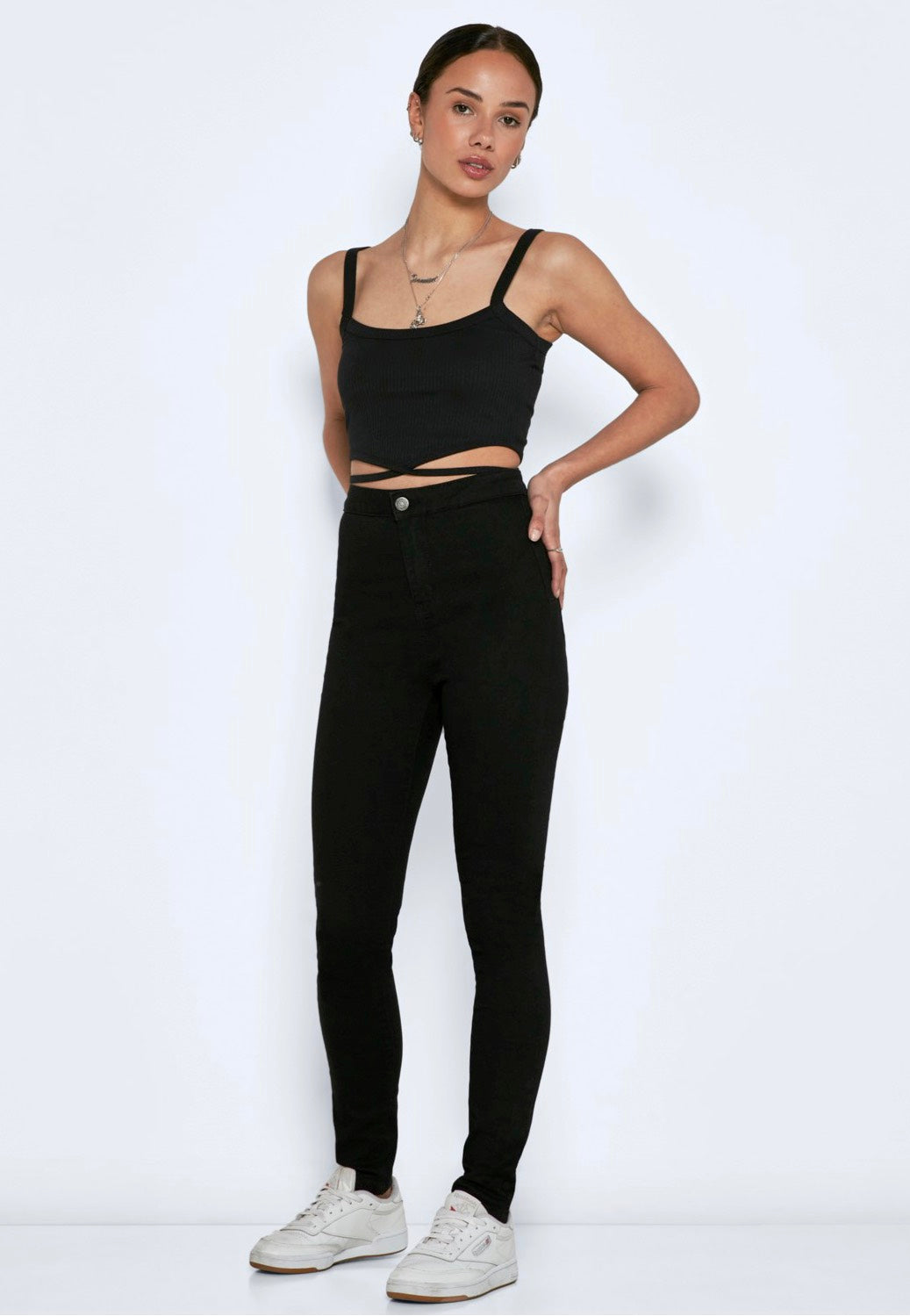 Noisy May - Callie Skinny Black Denim - Jeans | Women-Image