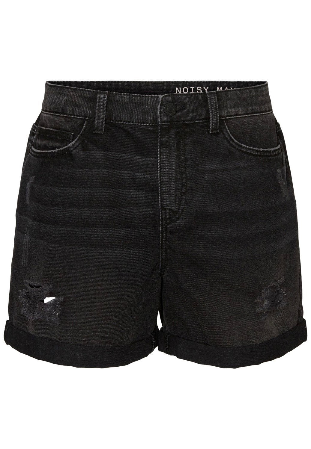 Noisy May - Smiley Black Denim - Shorts | Women-Image