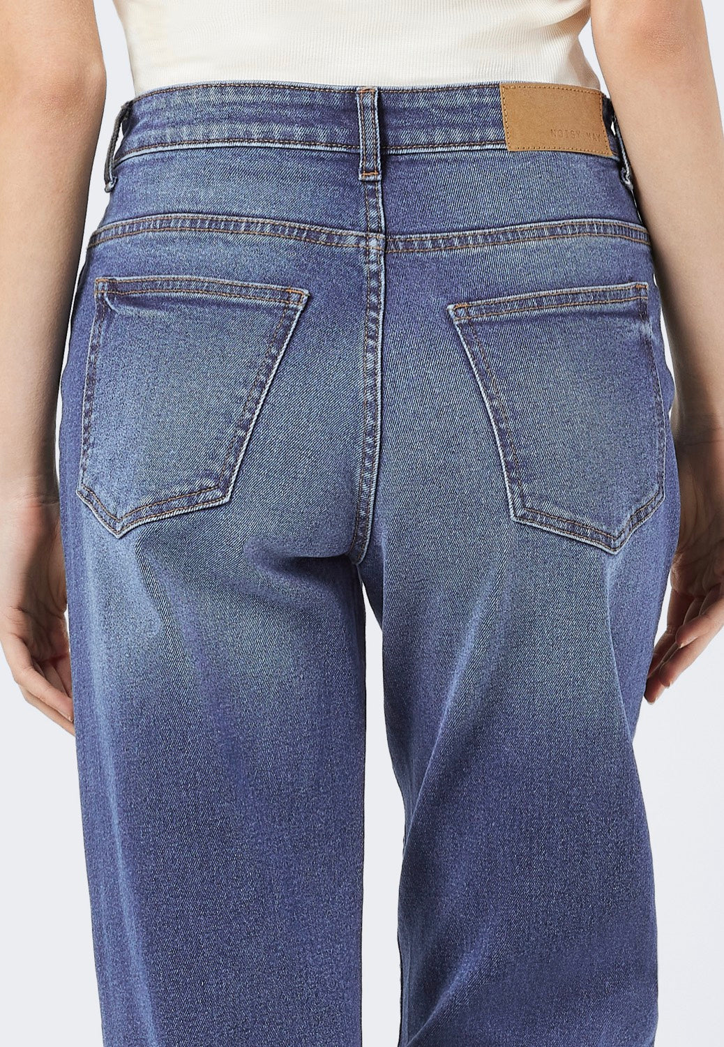 Noisy May - Yolanda Wide Medium Blue Denim - Jeans | Women-Image