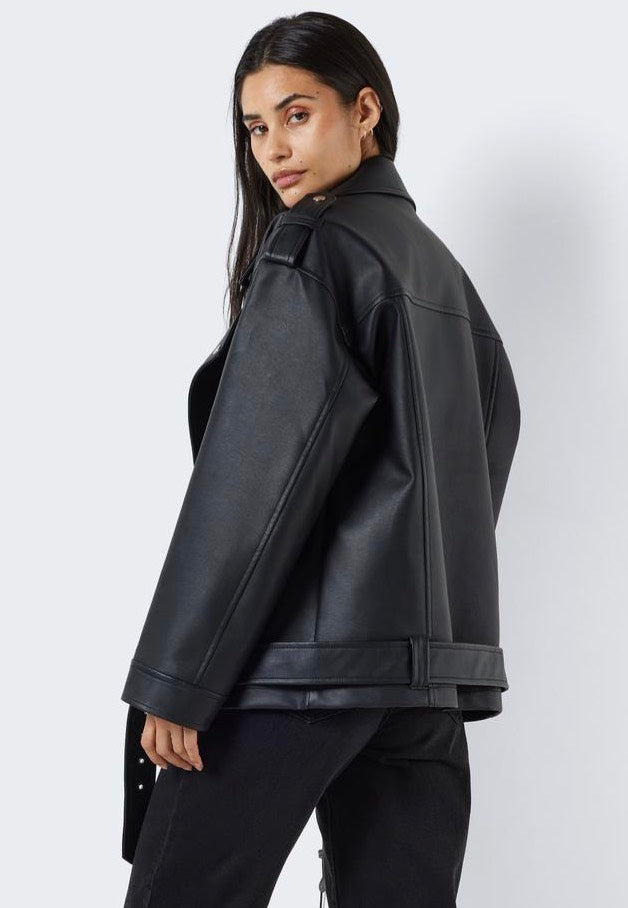 Noisy May - Paulina Oversize Biker Black - Jacket | Women-Image