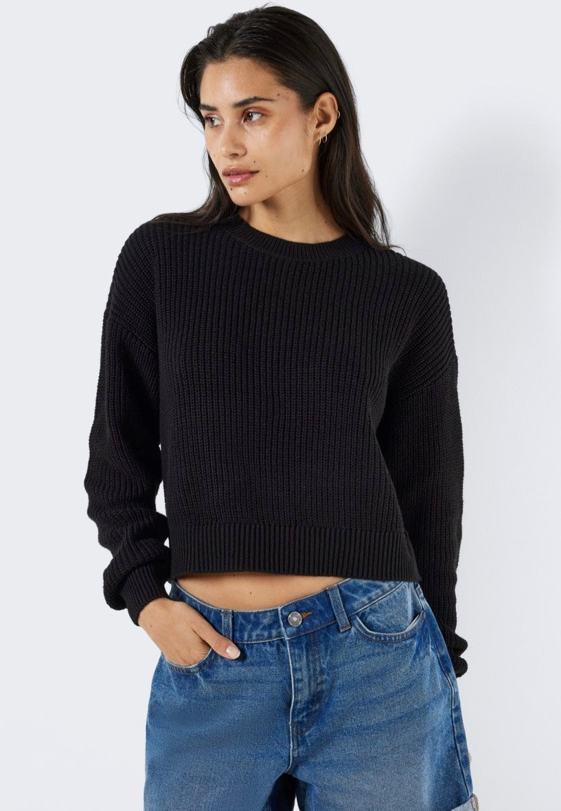 Noisy May - Maysa O Neck Black - Pullover | Women-Image