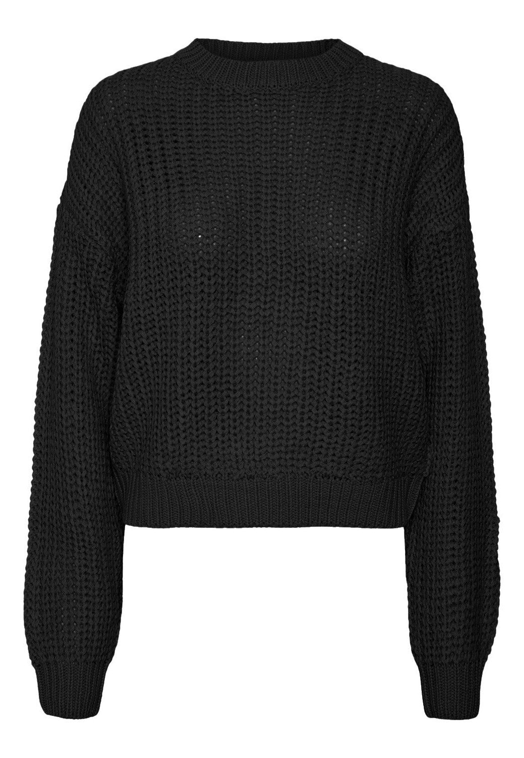 Noisy May - Charlie O Neck Black - Pullover | Women-Image