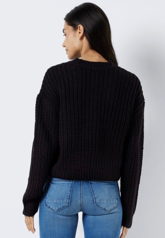 Noisy May - Charlie O Neck Black - Pullover | Women-Image