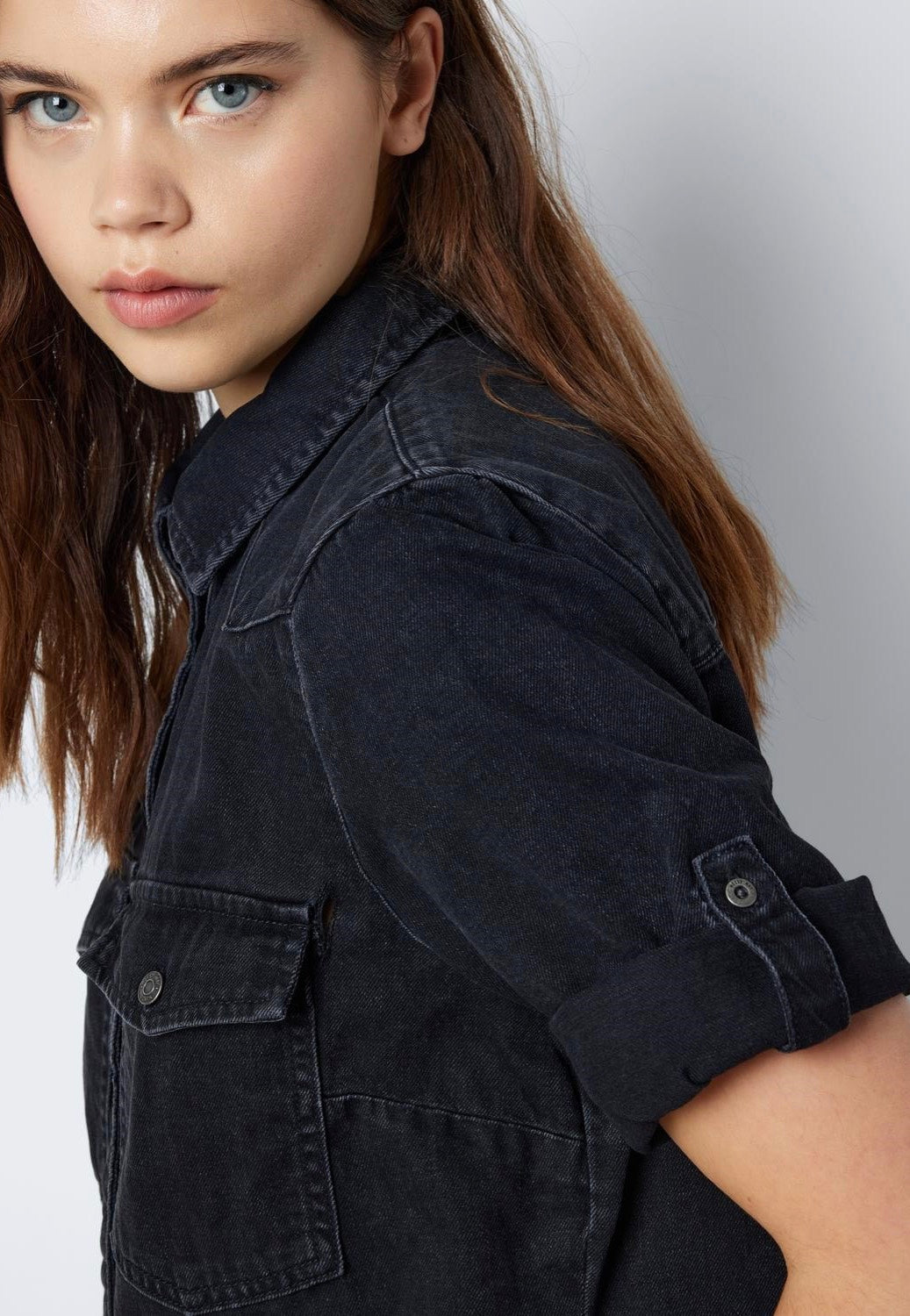 Noisy May - New Signe Denim Black Washed - Dress | Women-Image