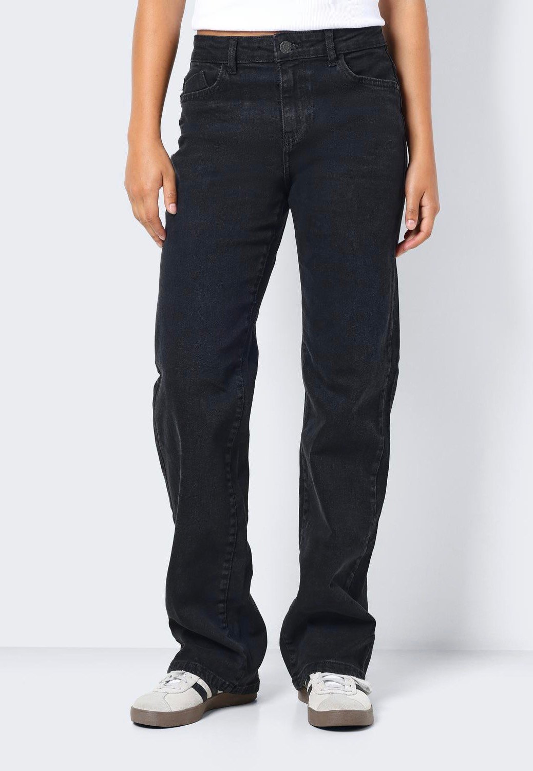 Noisy May - Yolanda Wide Black Denim - Jeans