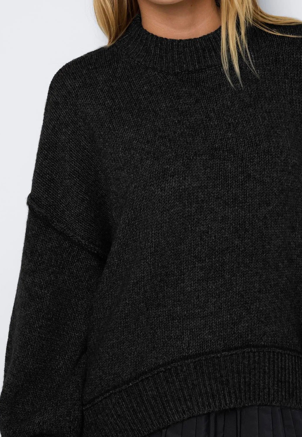 Noisy May - Luisa O Neck Black - Pullover | Women-Image