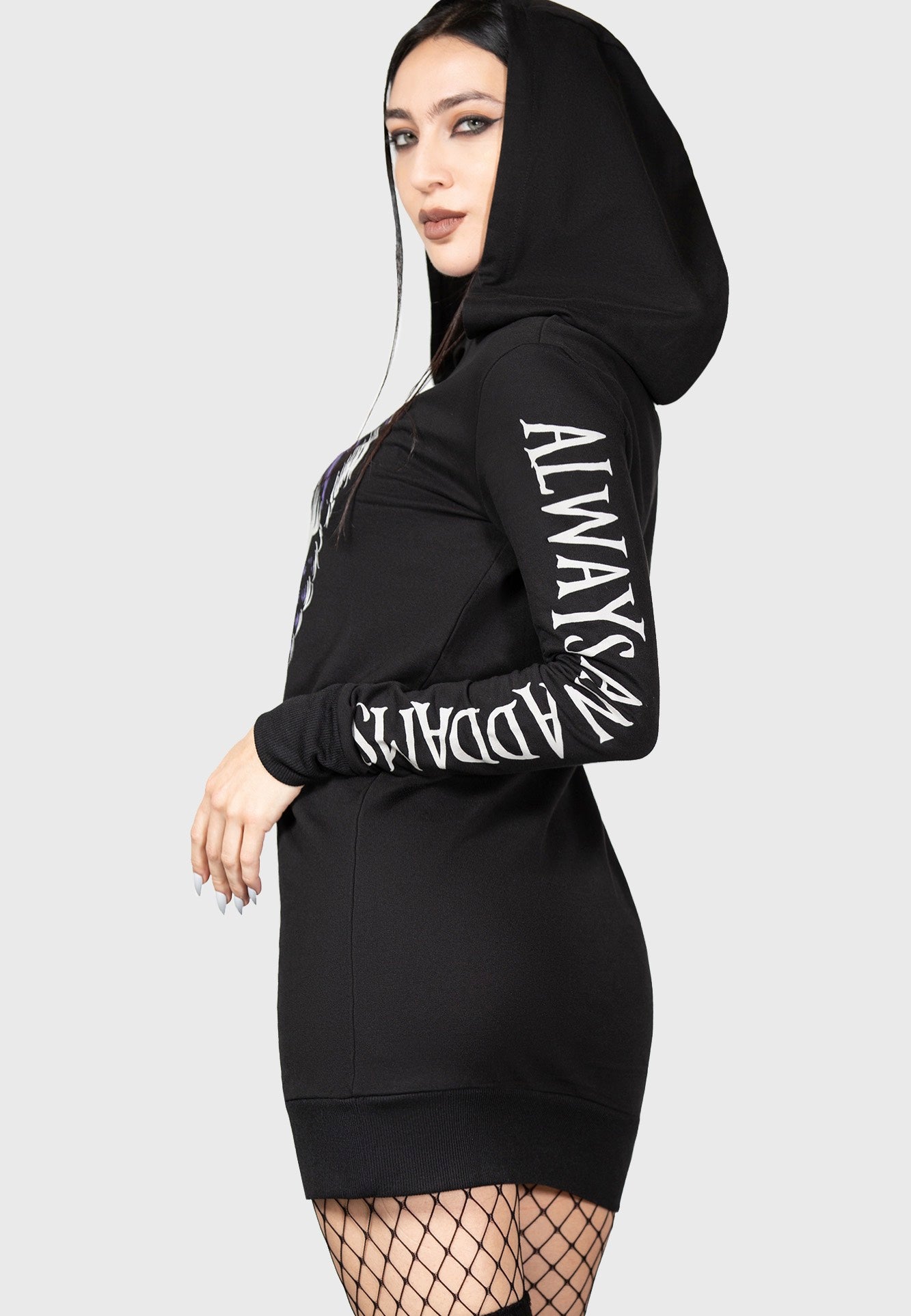 Killstar & Wednesday - No-Hug Zone Longline - Hoodie | Women-Image