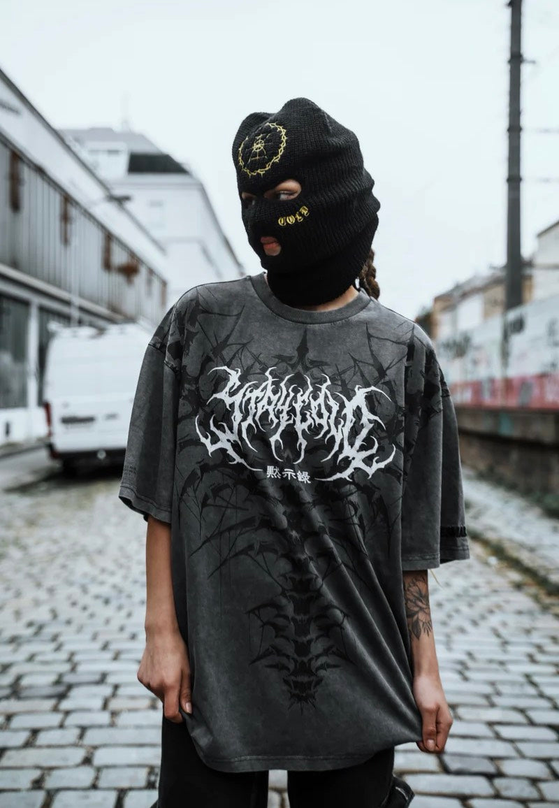 Stay Cold Apparel - Nocturnal Lifelines Heavy Oversized Acid Washed - T-Shirt | Men-Image