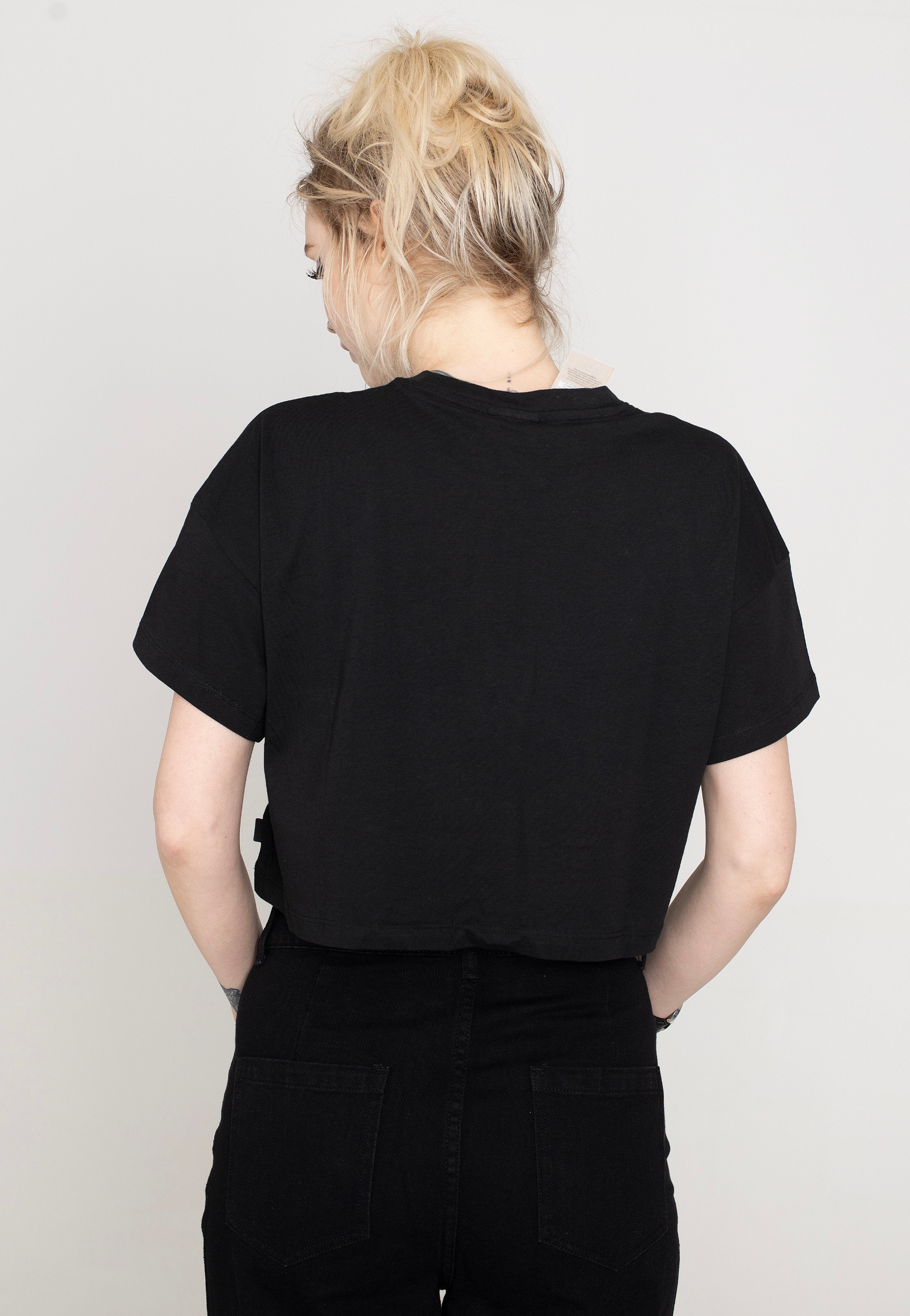 Noisy May - Alena O Neck Semi Crop Black - Top | Women-Image