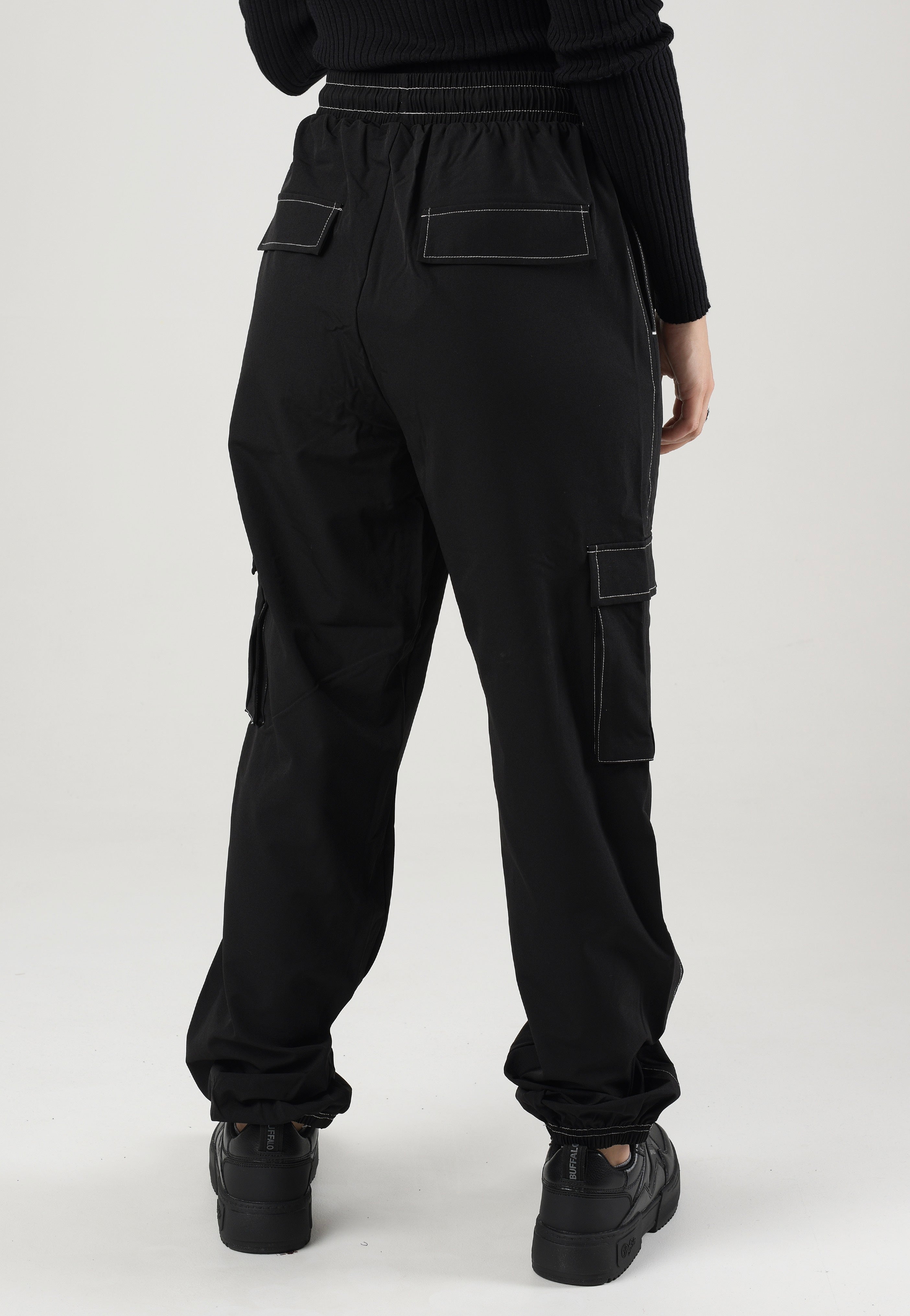 Noisy May - Kirby Zipper Cargo Black Zipper - Pants | Women-Image