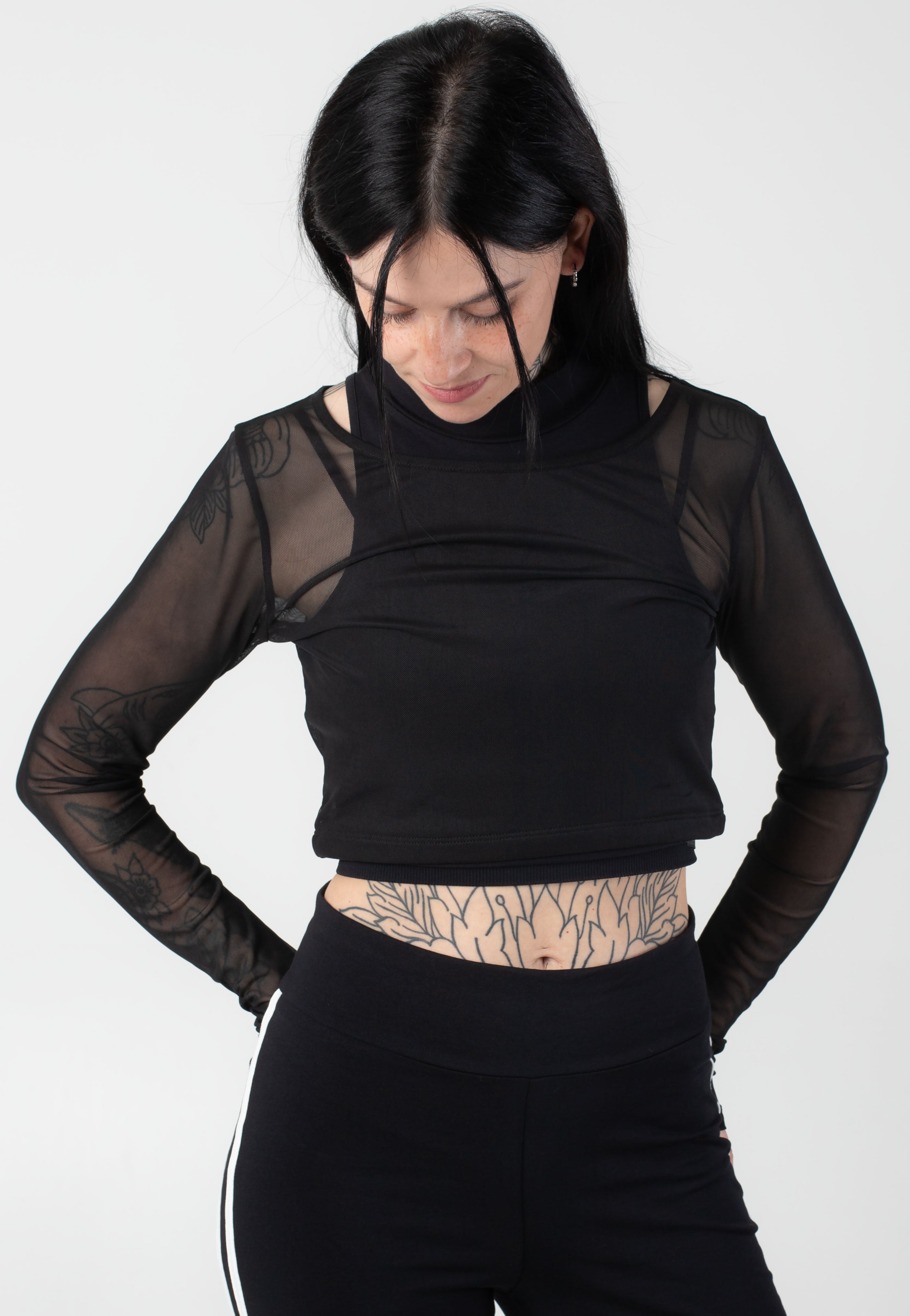 Noisy May - Mie Mesh Mix Black - Top | Women-Image