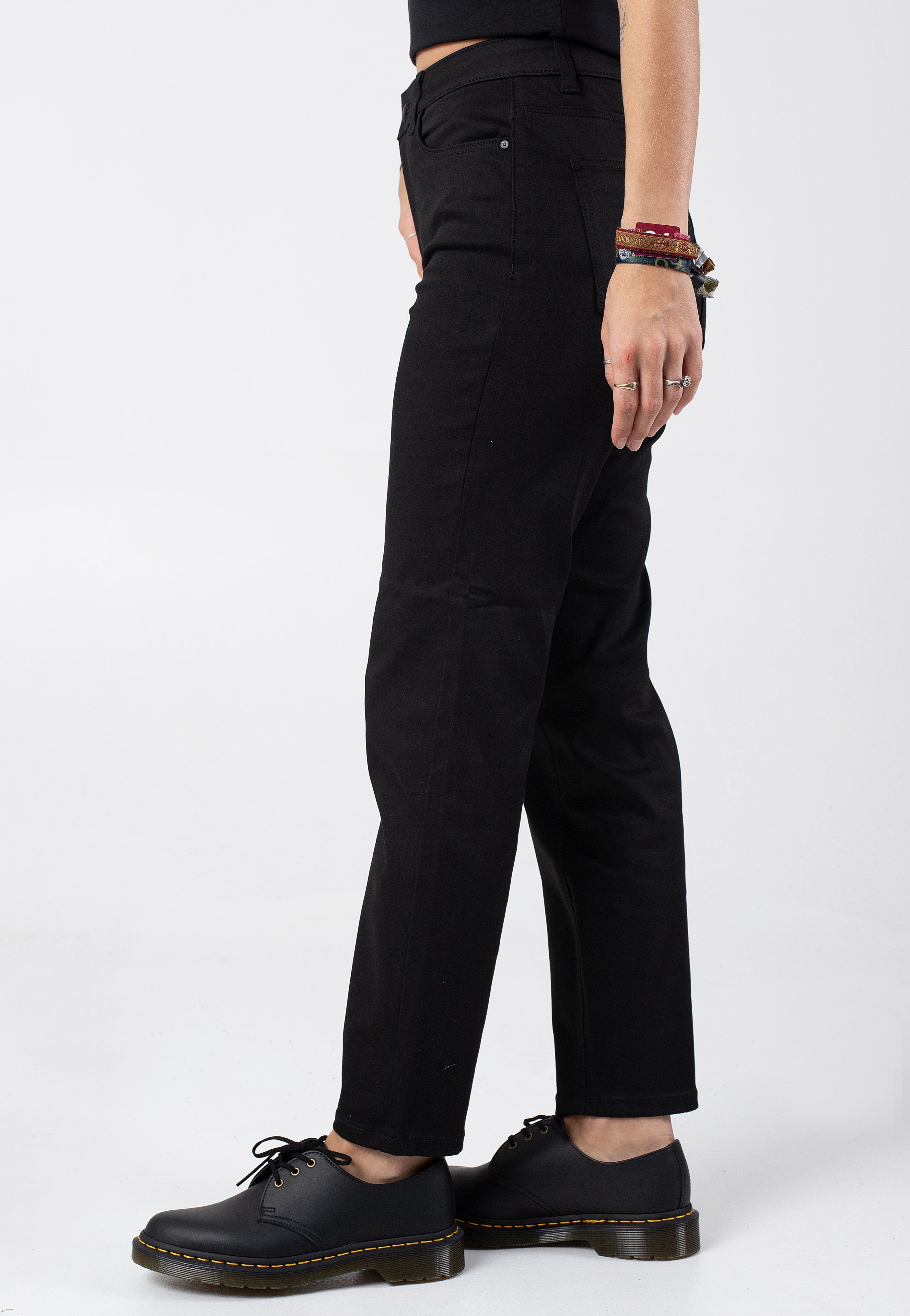 Noisy May - Moni Hw Straight Black Denim - Jeans | Women-Image