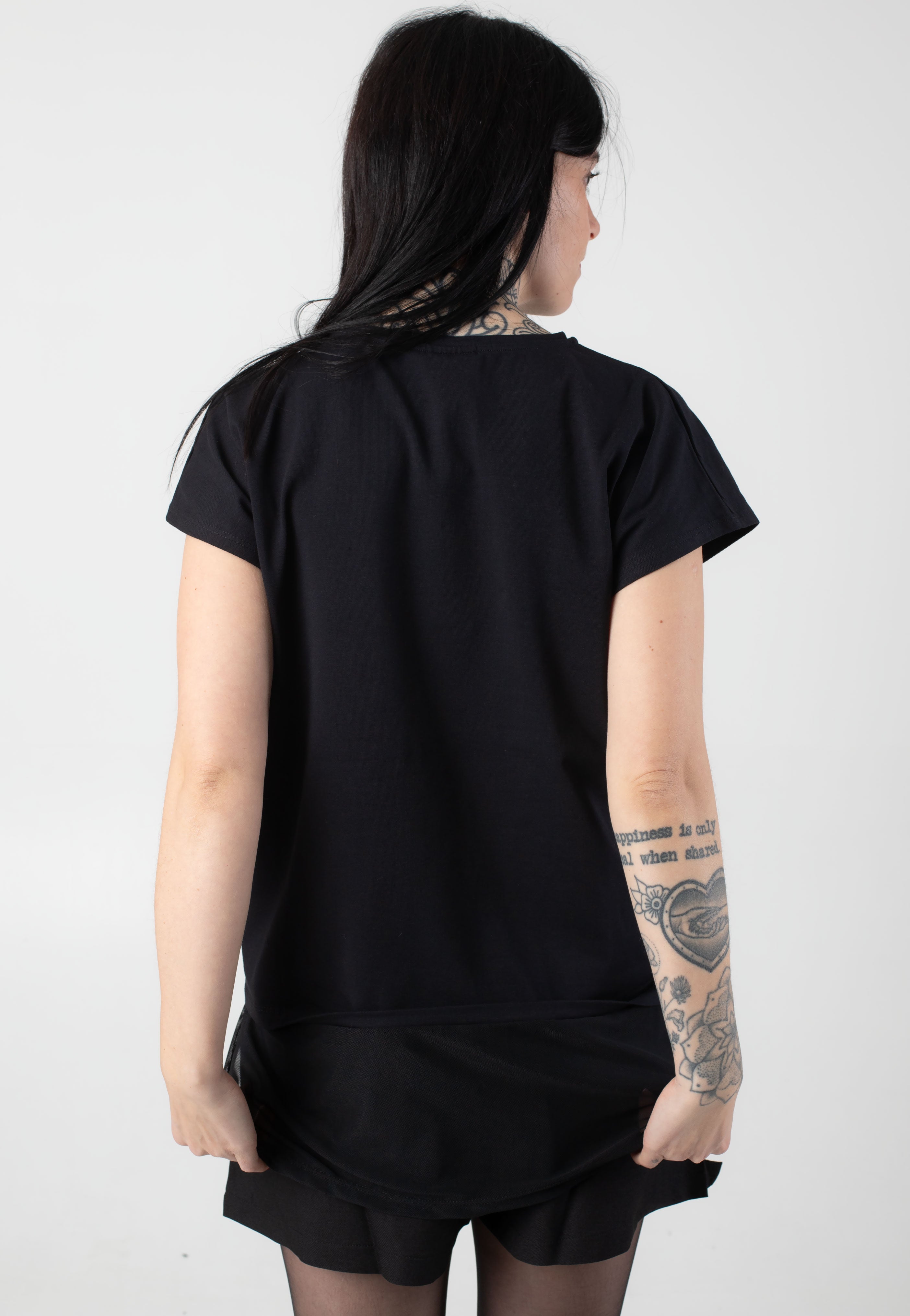 Noisy May - Pine Mesh Mix Black - T-Shirt | Women-Image