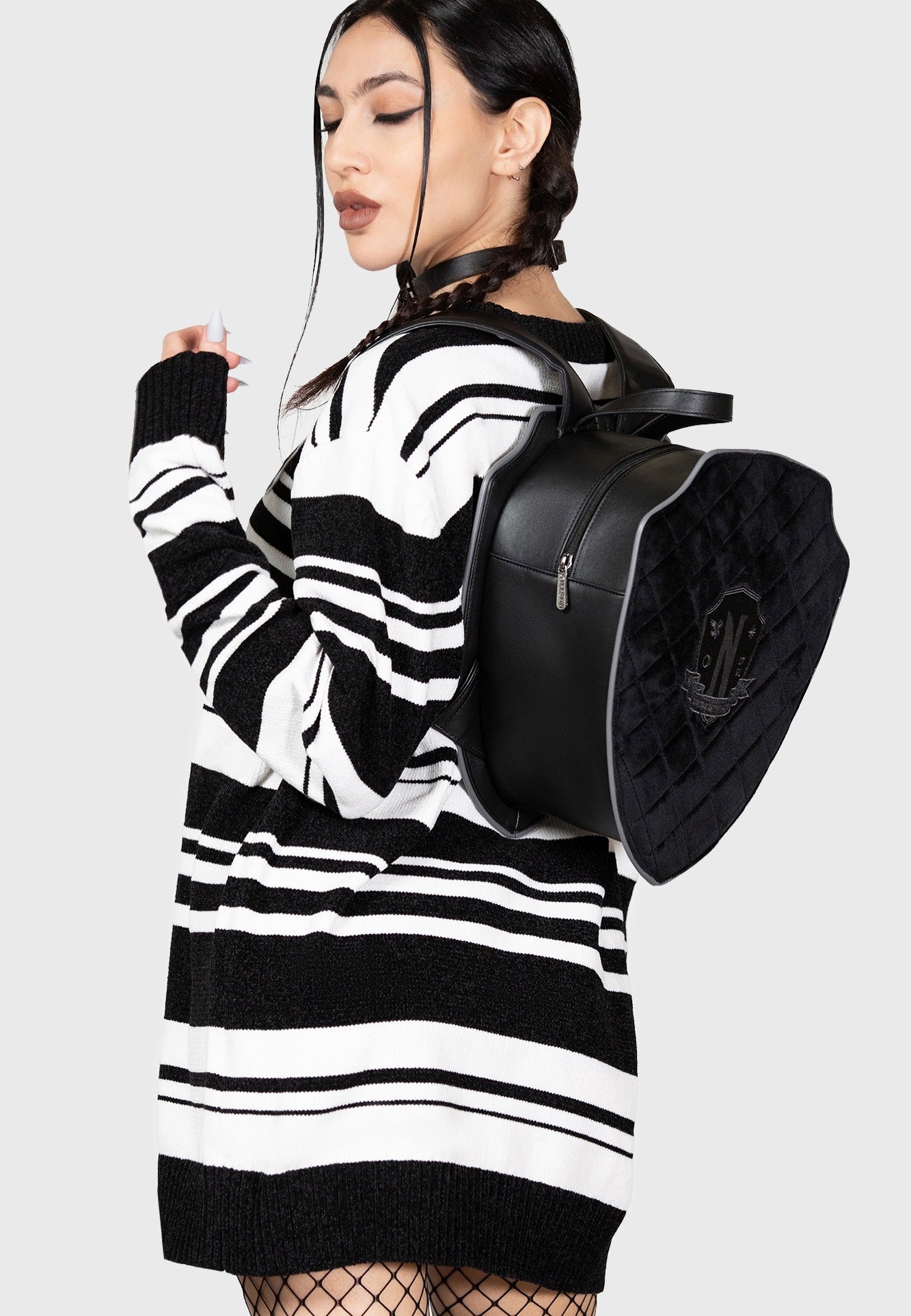 Killstar & Wednesday - Not Friends Material Black - Backpack | Neutral-Image