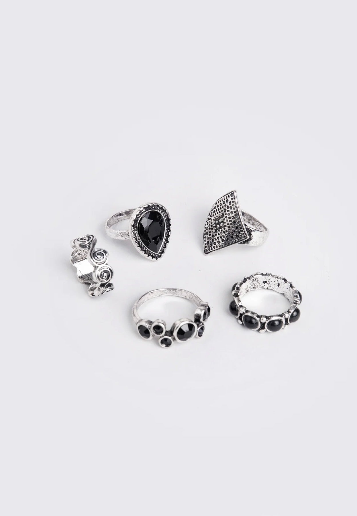 Minga London - Obsidian - Ring Set | Women-Image