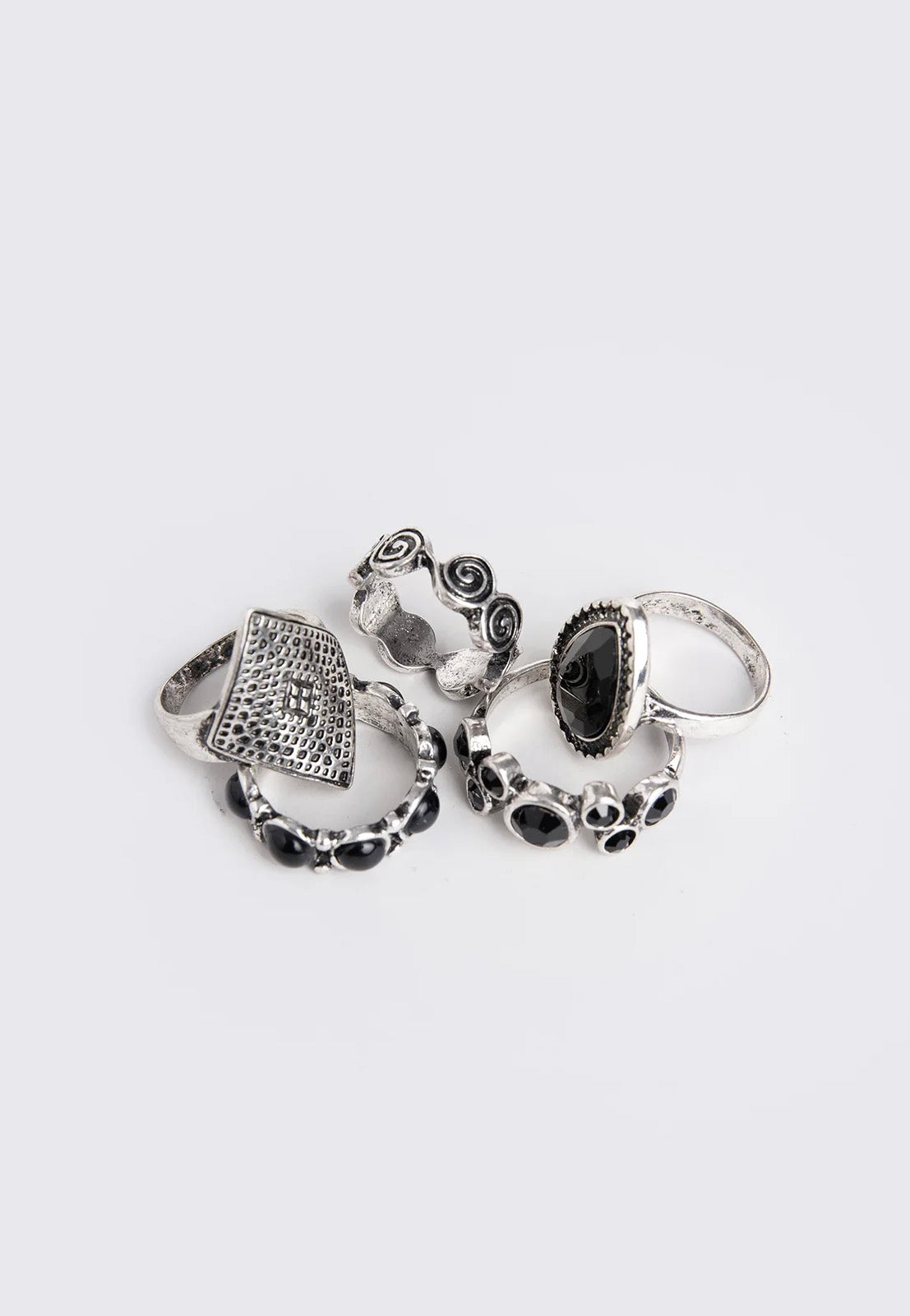 Minga London - Obsidian - Ring Set | Women-Image