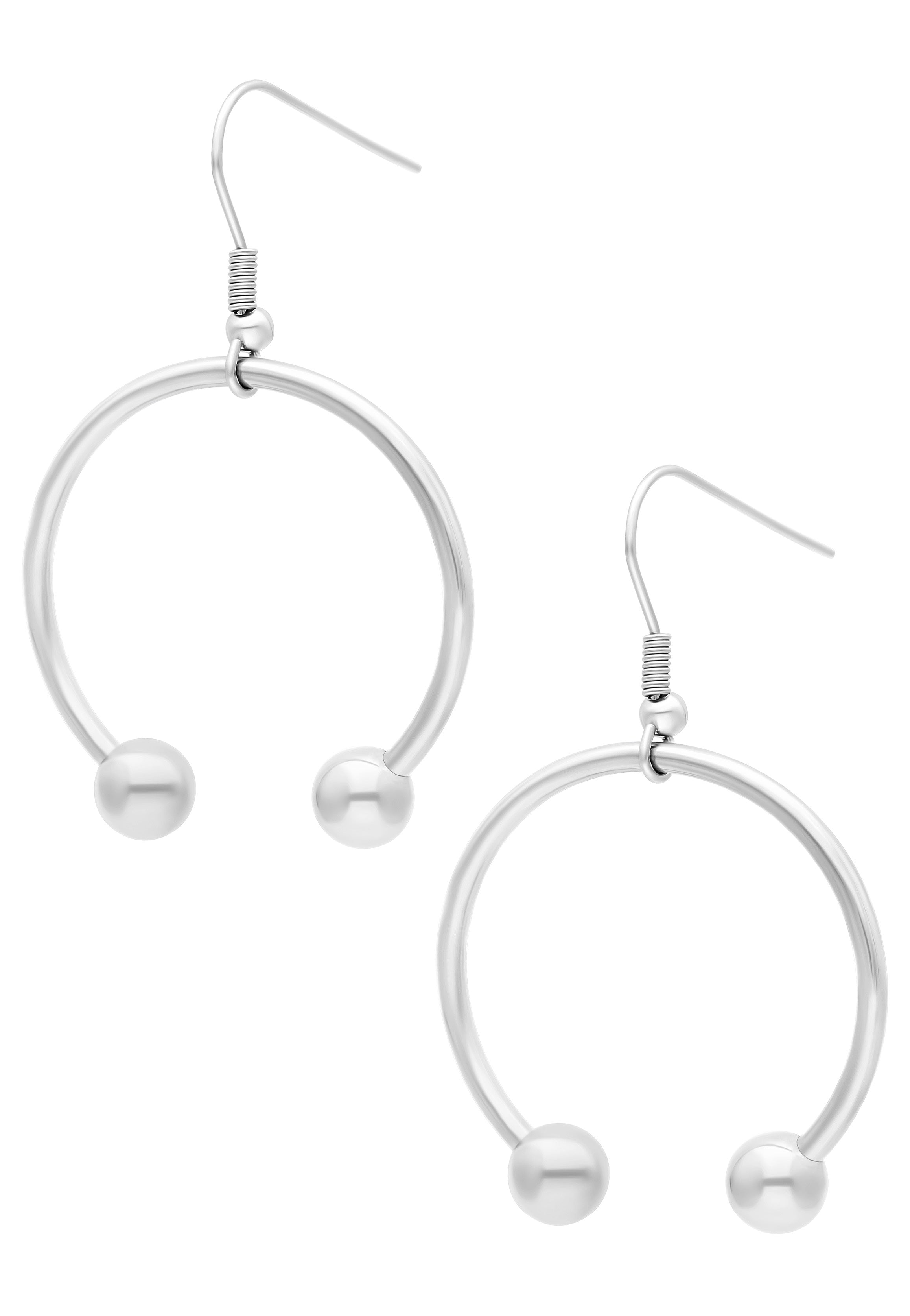 Wildcat - Circular Barbell Silver - Earrings | Neutral-Image