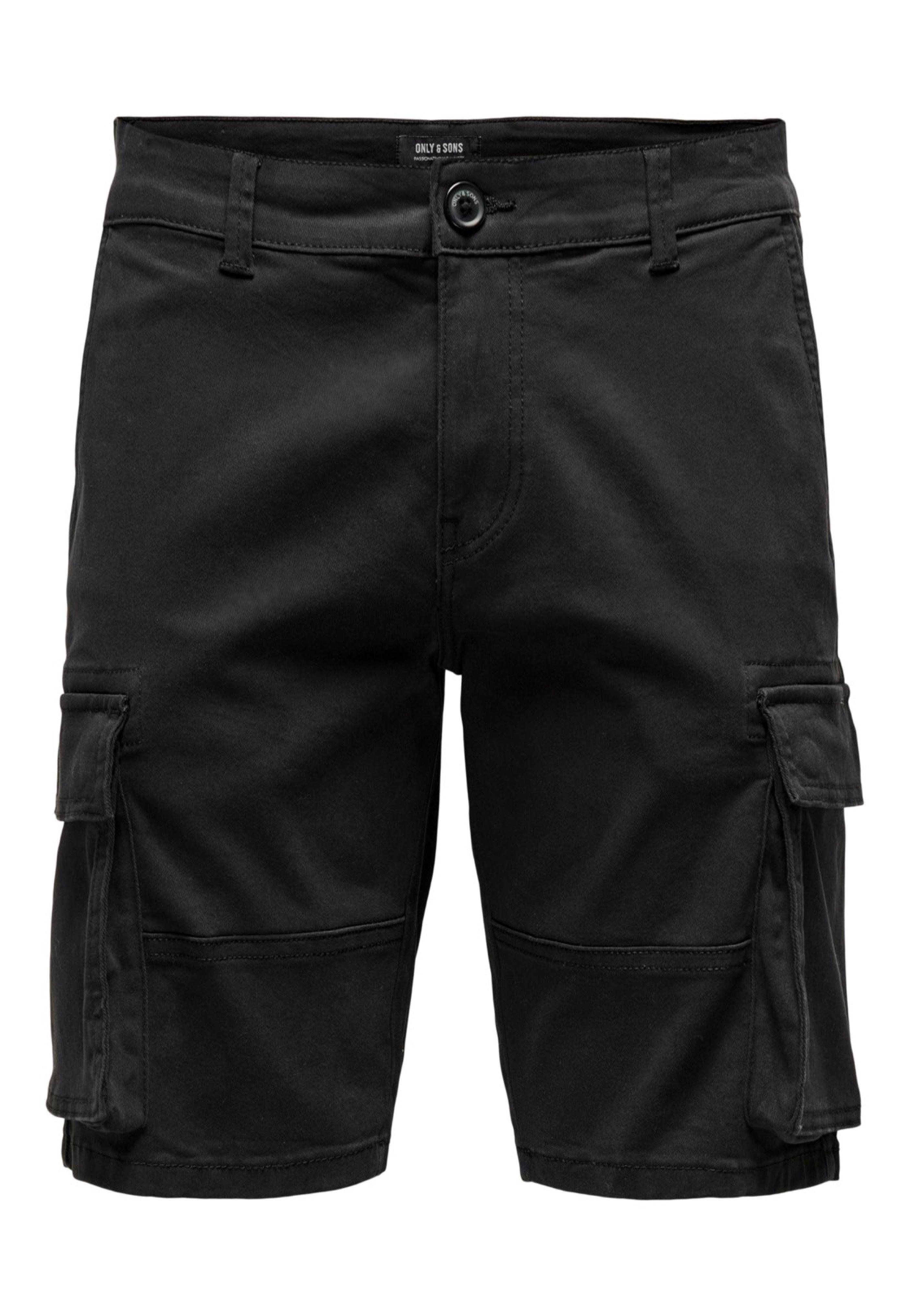 Only & Sons - Cam Stage Cargo Black - Shorts | Men-Image