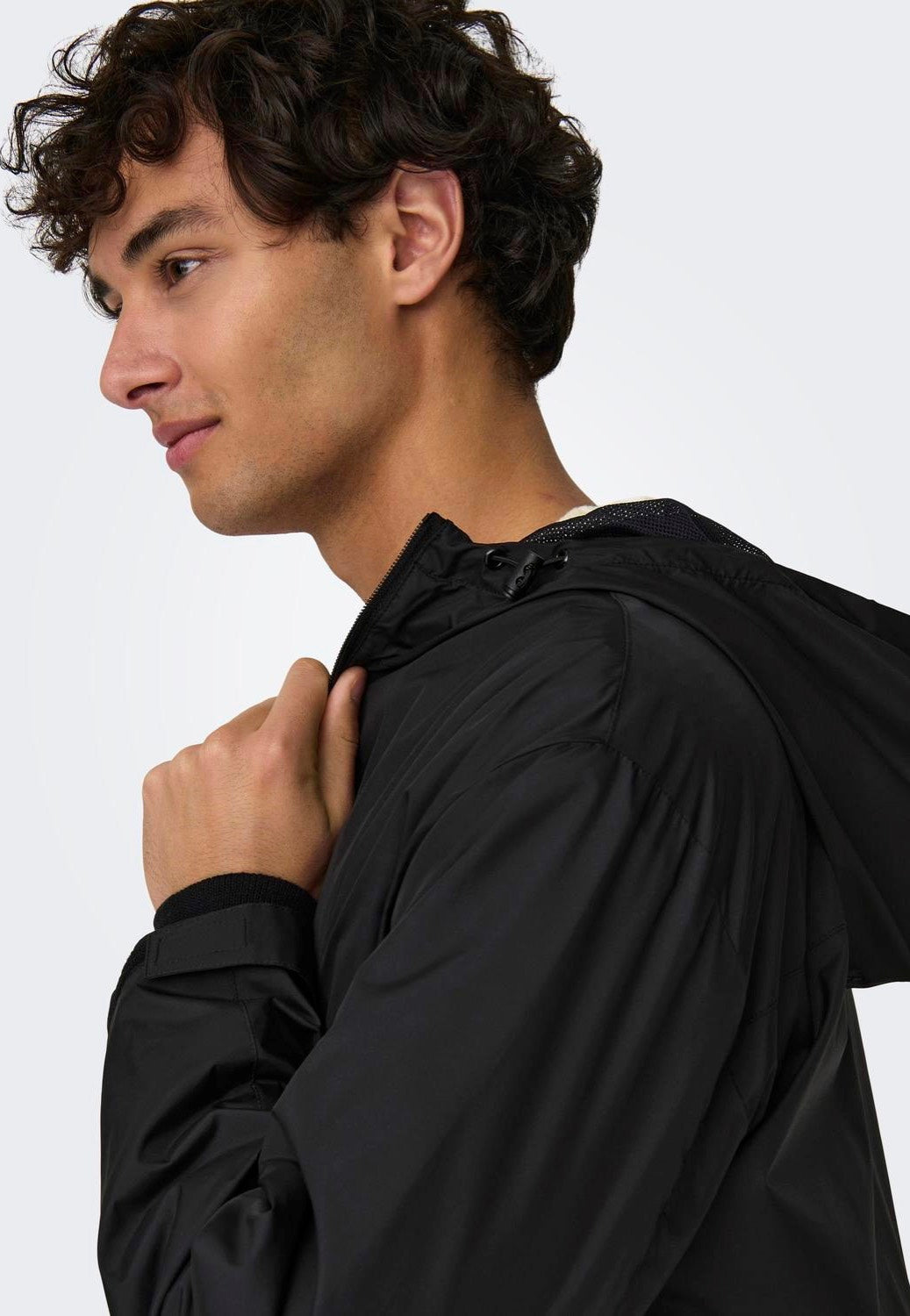 Only & Sons - Eran Hood Black - Windbreaker | Men-Image